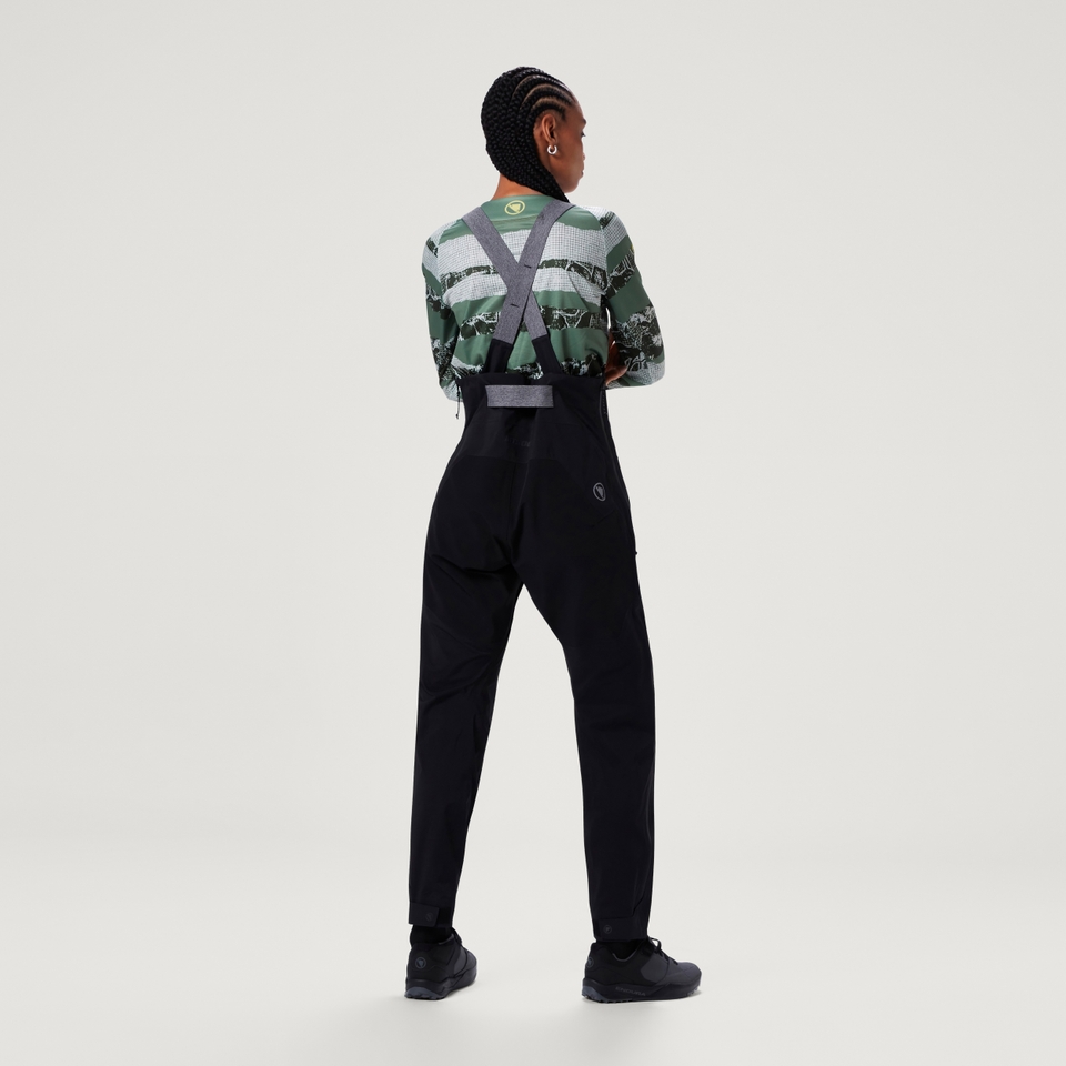 Women's MT500 Waterproof Bib Pant - Black - L