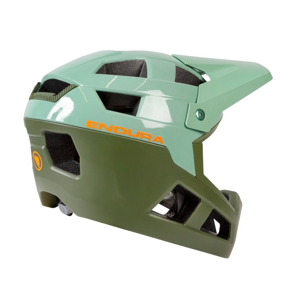 SingleTrack Full Face Helmet - Olive Green - L-XL