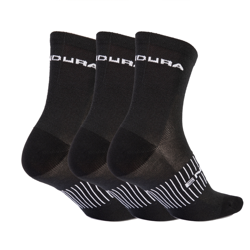 Men's Coolmax® Race Sock (Triple Pack) - Black - S-M