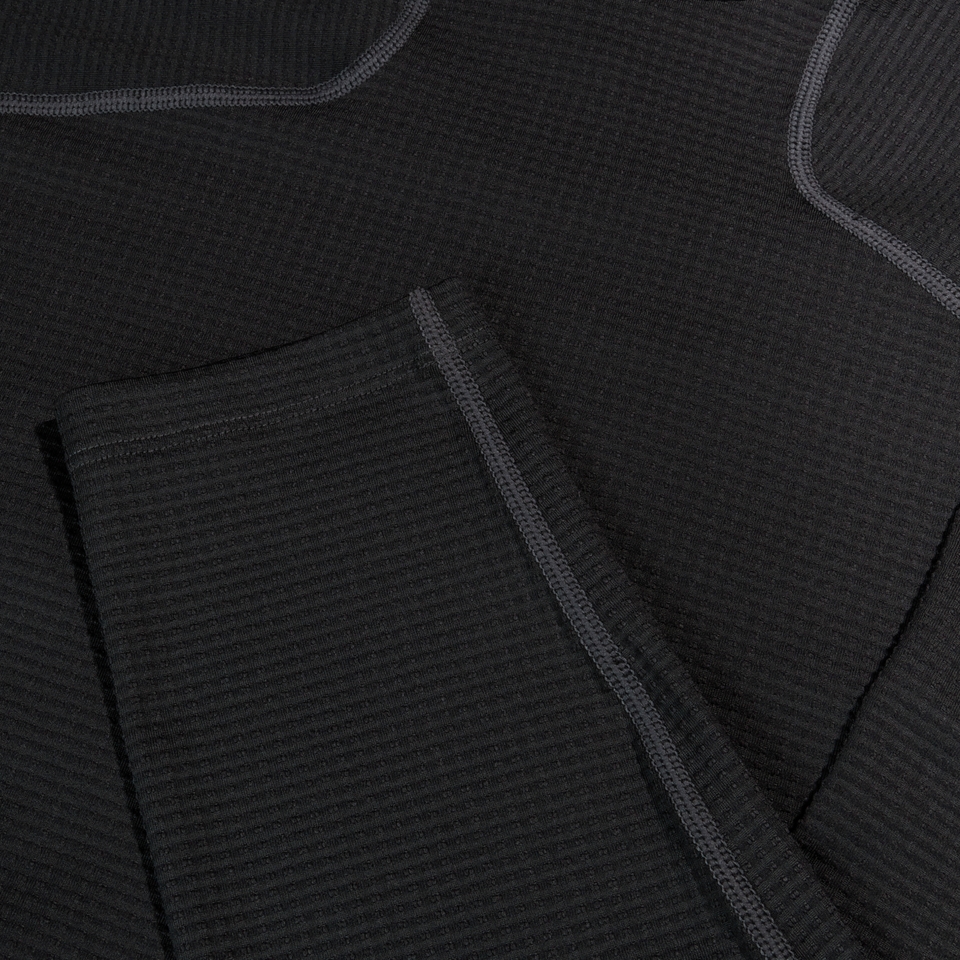 Unisex Long Sleeve Corner Shirt Black - XXS