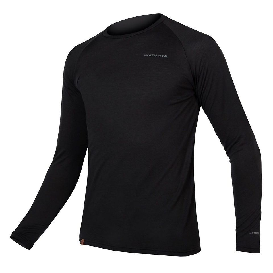 Men's BaaBaa Blend L/S Baselayer - Black - XXL