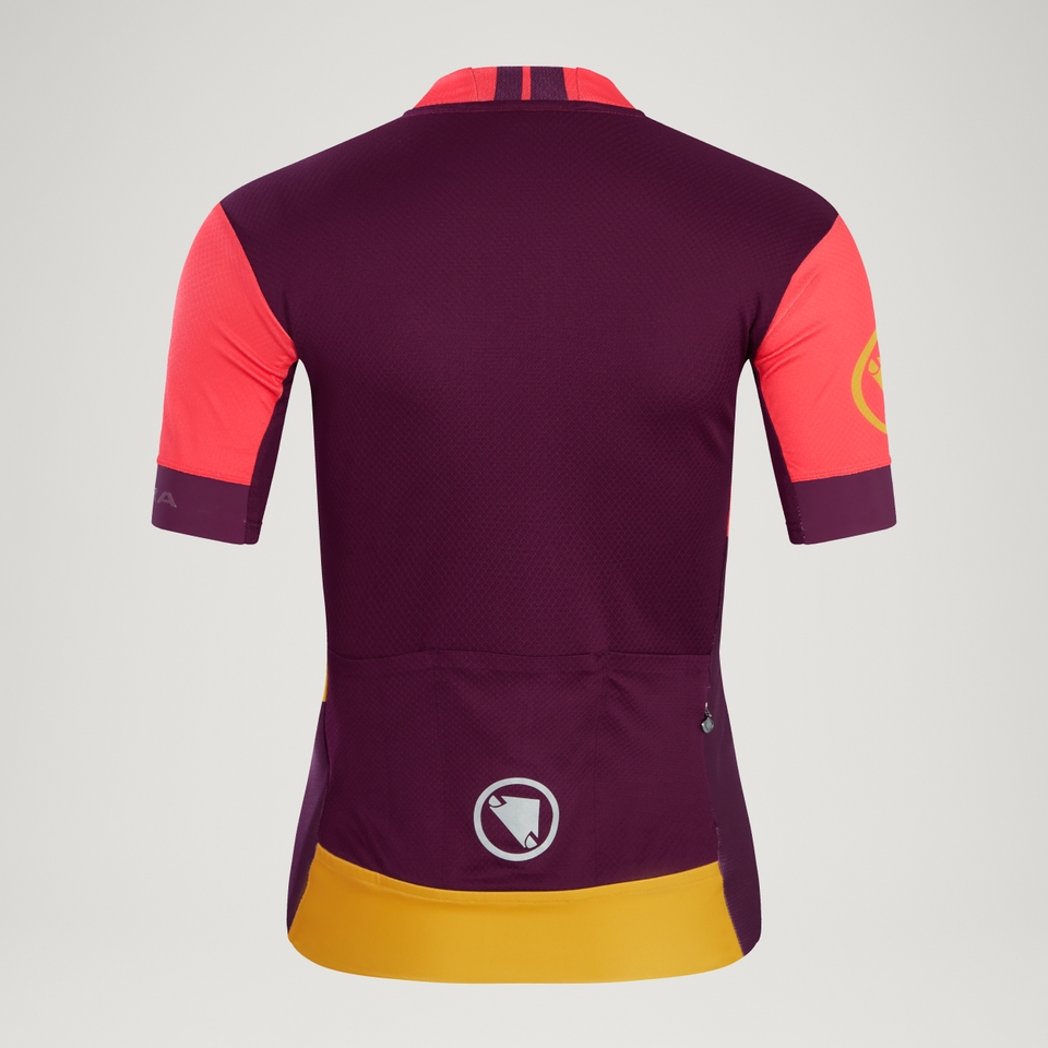 Women's FS260 Print S/S Jersey - Pomegranate - XL