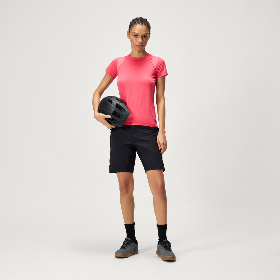 Women's SingleTrack S/S Jersey - Punch Pink - XL