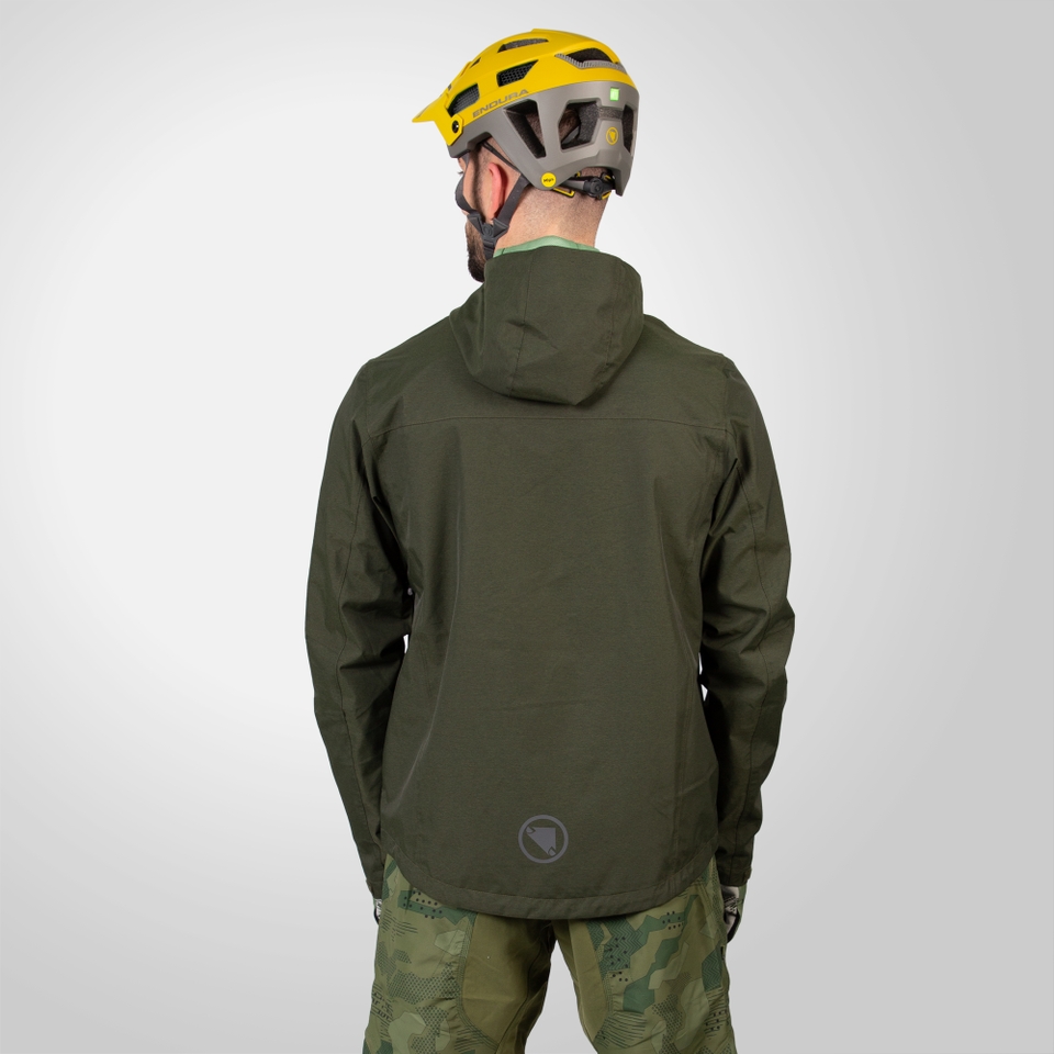 Men's Hummvee Waterproof Hooded Jacket - Bottle Green - XXXL