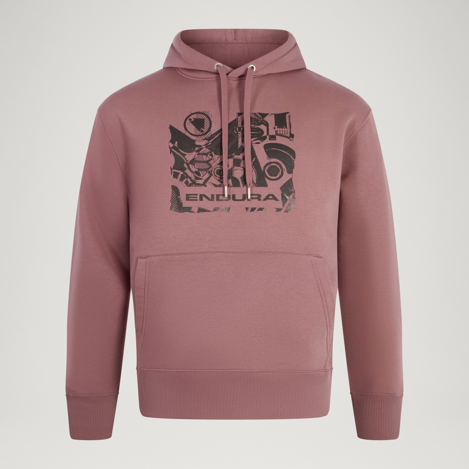 Unisex 'Gearworks' Hoodie - Dusky Mauve - XL