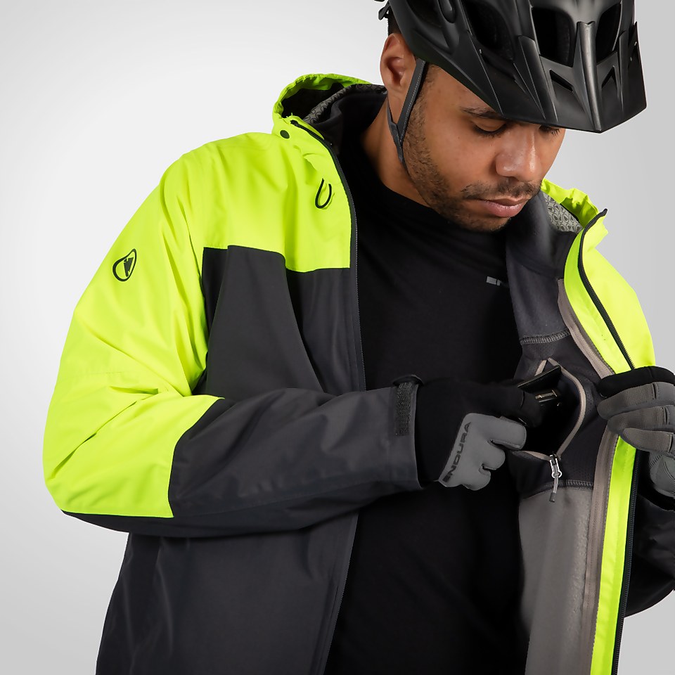 Men's Hummvee 3-In-1 Waterproof Jacket - Hi-Viz Yellow - 2XL