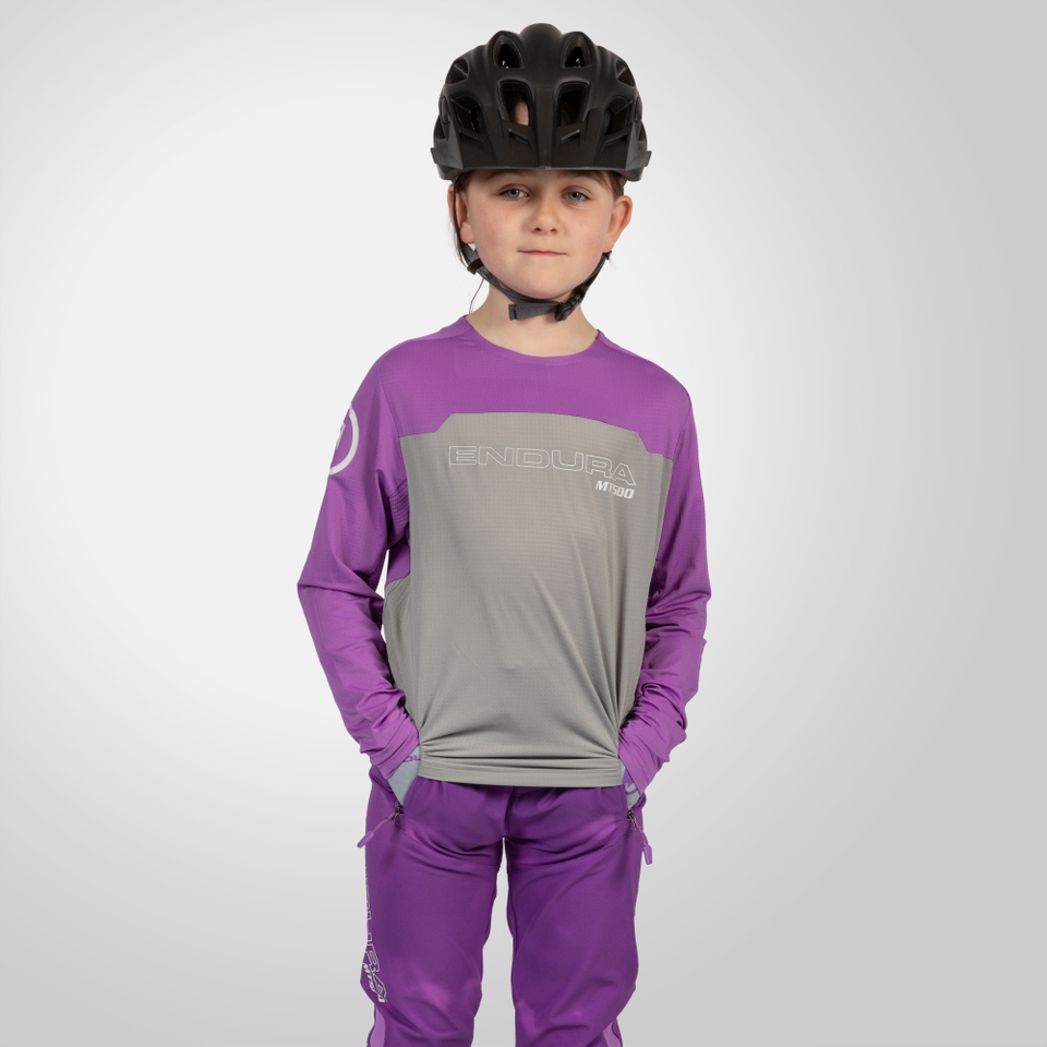 Kid's MT500 Burner L/S Jersey - Thistle - 13-14