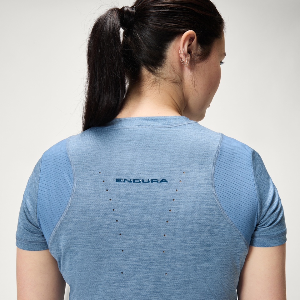 Women's SingleTrack S/S Jersey - Blue steel - XL