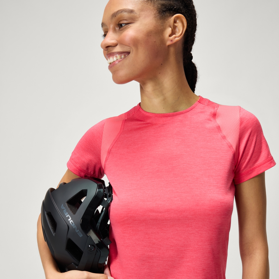 Women's SingleTrack S/S Jersey - Punch Pink - XL