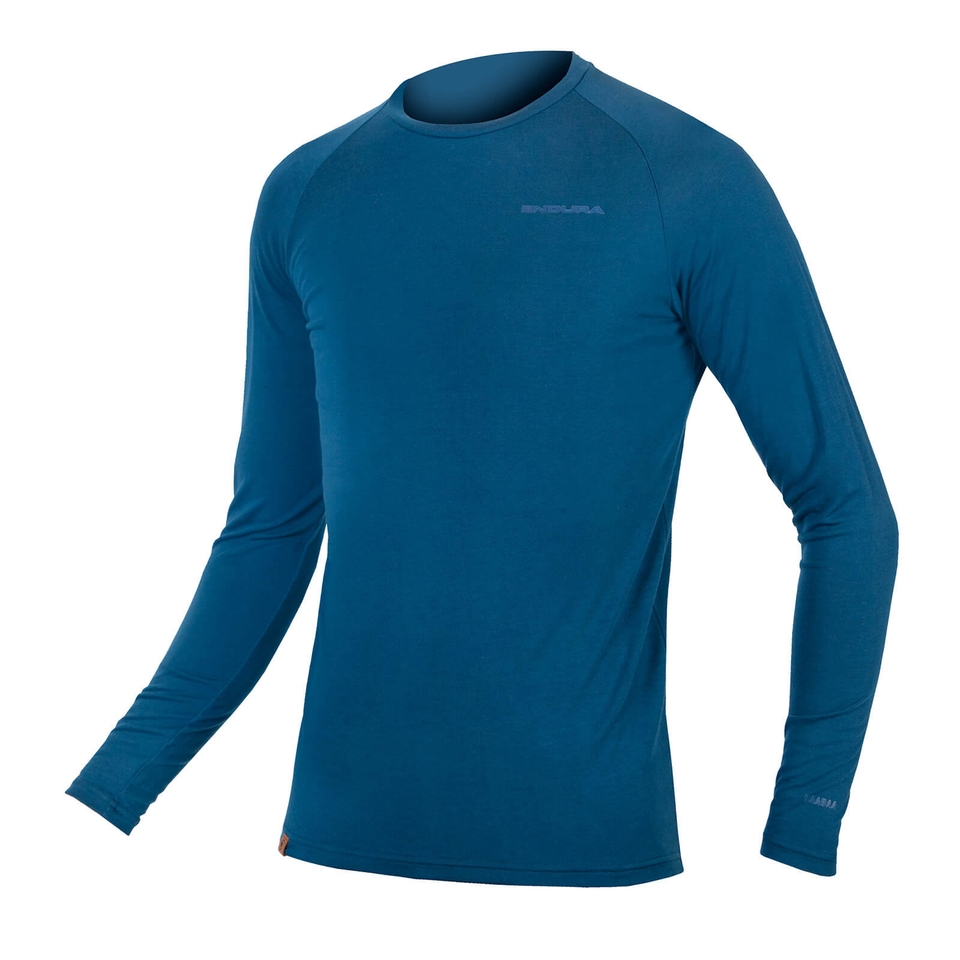 Men's BaaBaa Blend L/S Baselayer - Blueberry - XL