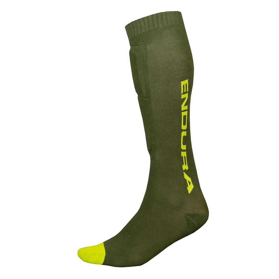 Men's SingleTrack Shin Guard Sock - Forest Green - S-M