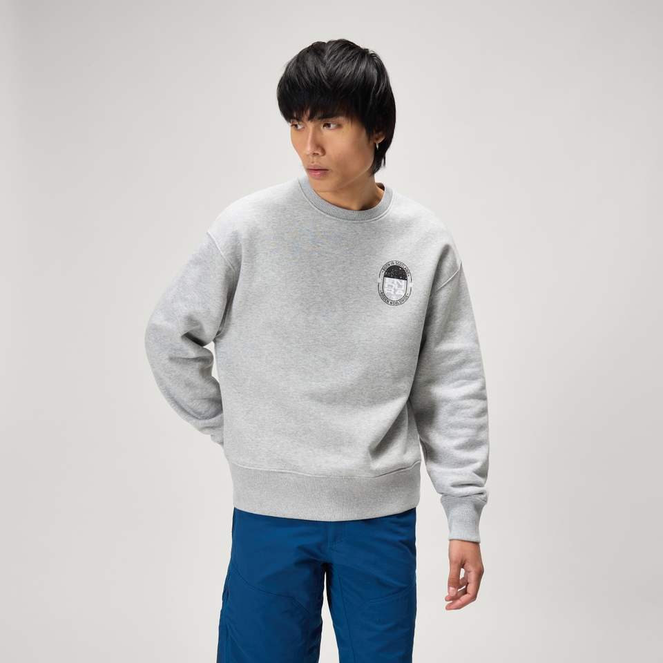 Unisex 'Ninety Three' Sweatshirt - Heathered Grey - S