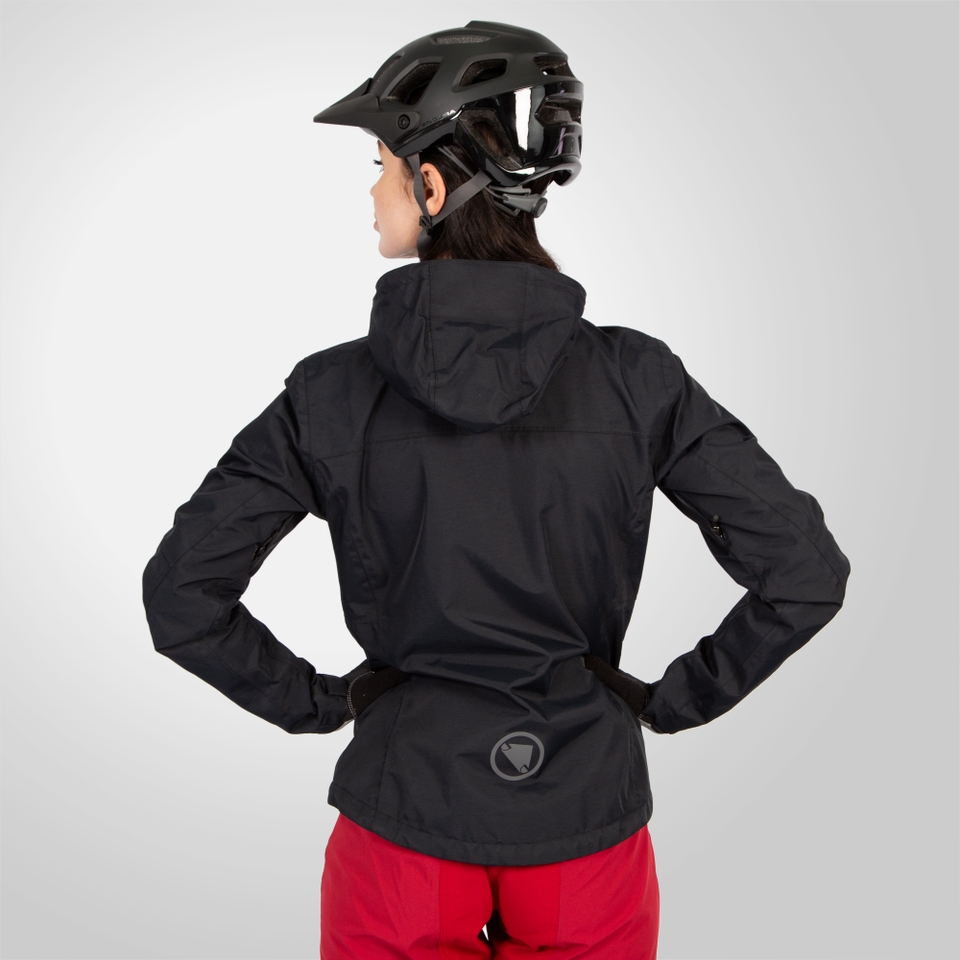 Women's Hummvee Waterproof Hooded Jacket - Black - XXL