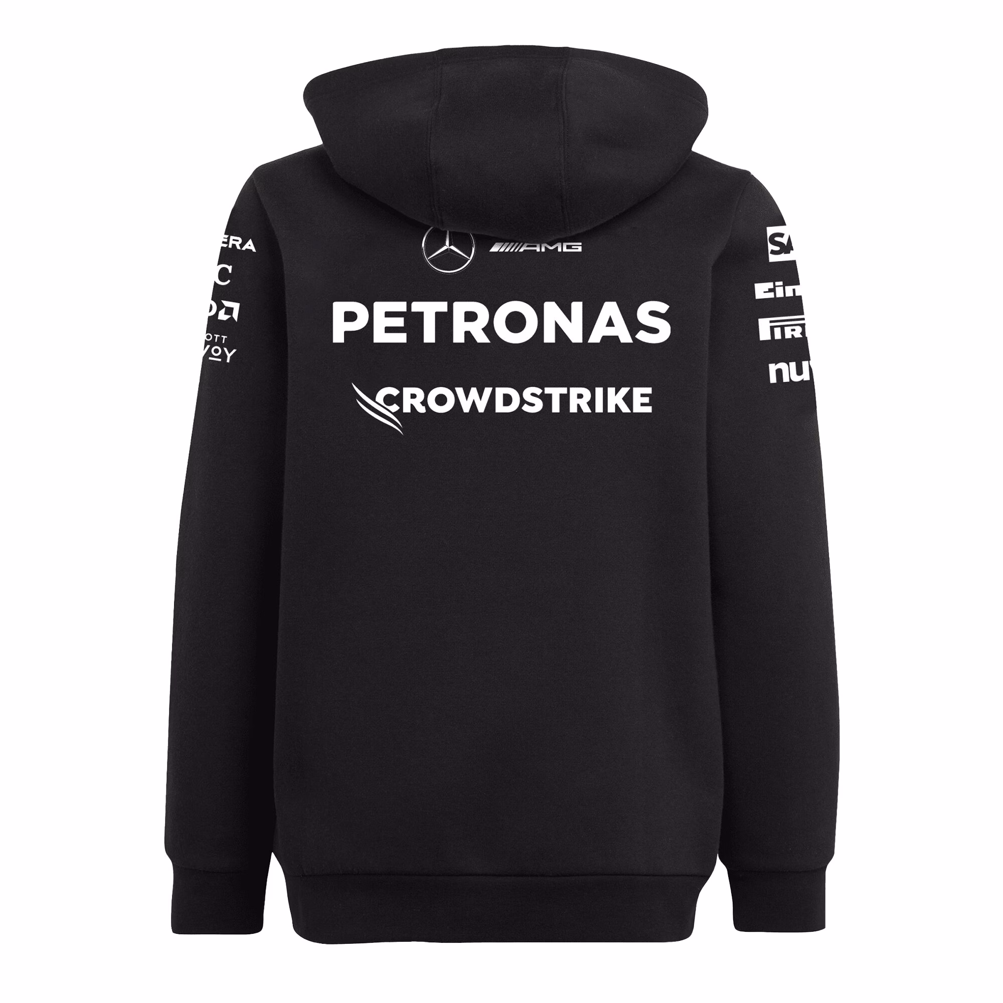 Mercedes AMG Petronas adidas F1 2025 Team Hoodie - Black - Kids
