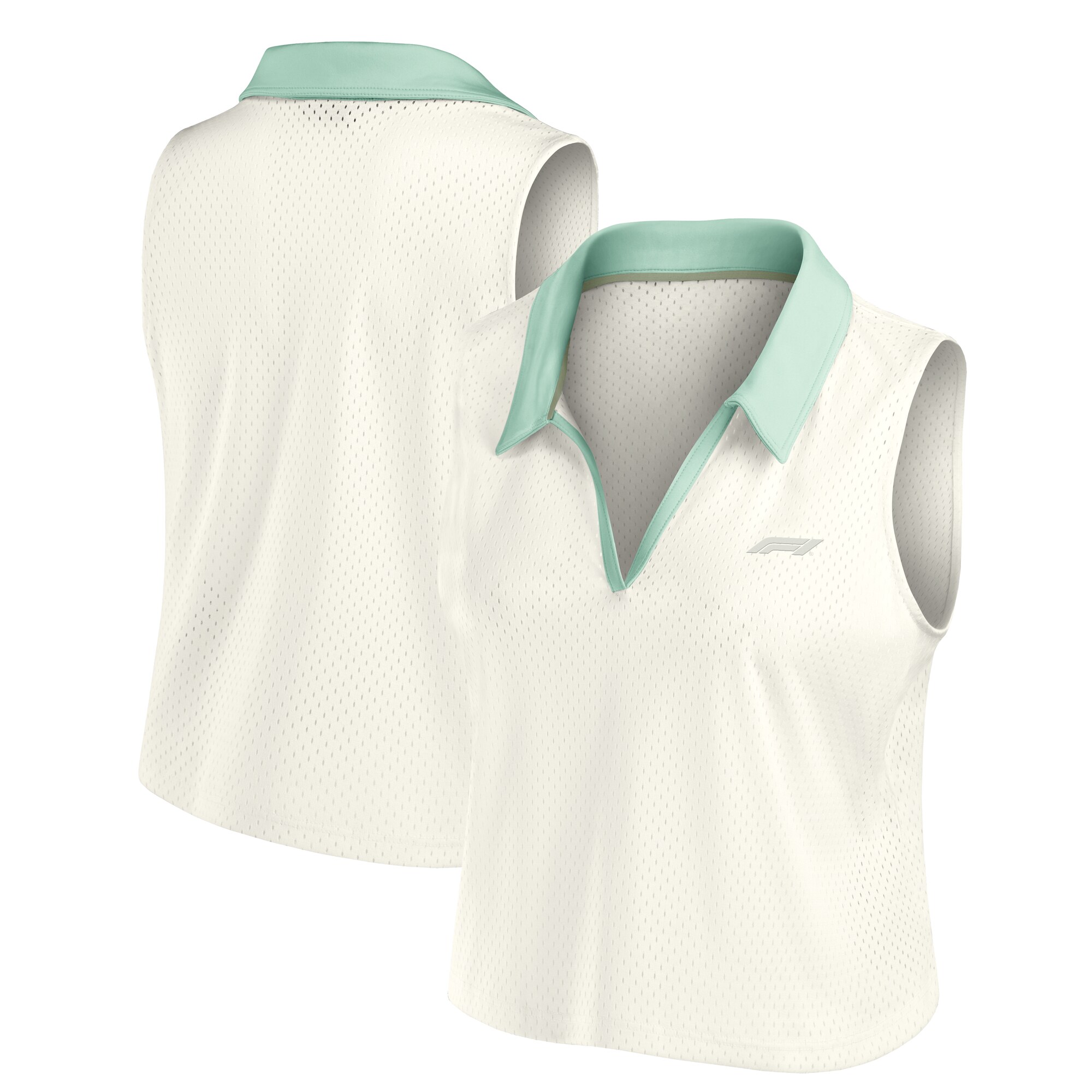 Formula 1 Clubhouse Sleeveless Polo - Marshmallow - Womens