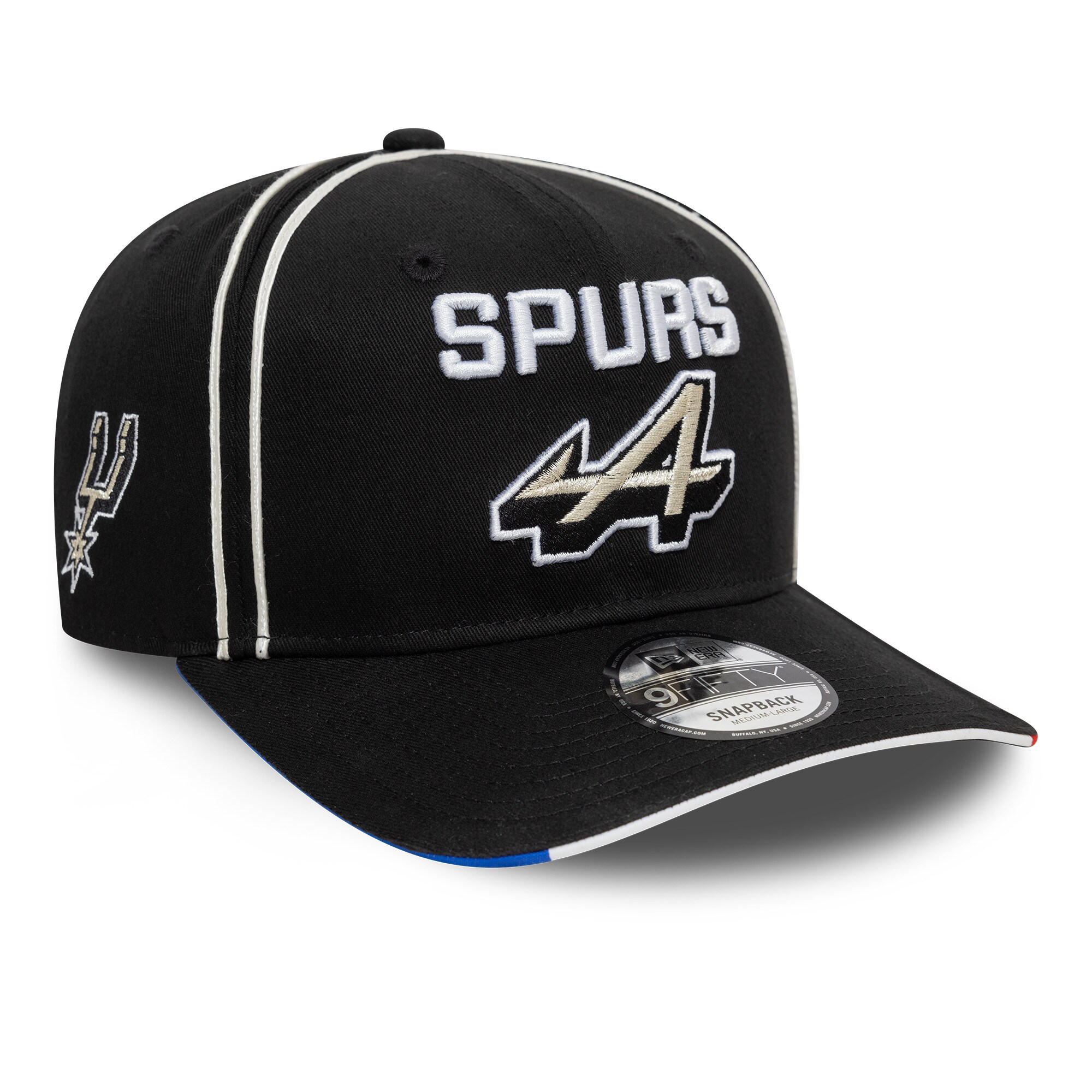 Alpine F1 Team X San Antonio Spurs 2024 New Era 9FIFTY Pre Curve Special Edition Austin GP Cap