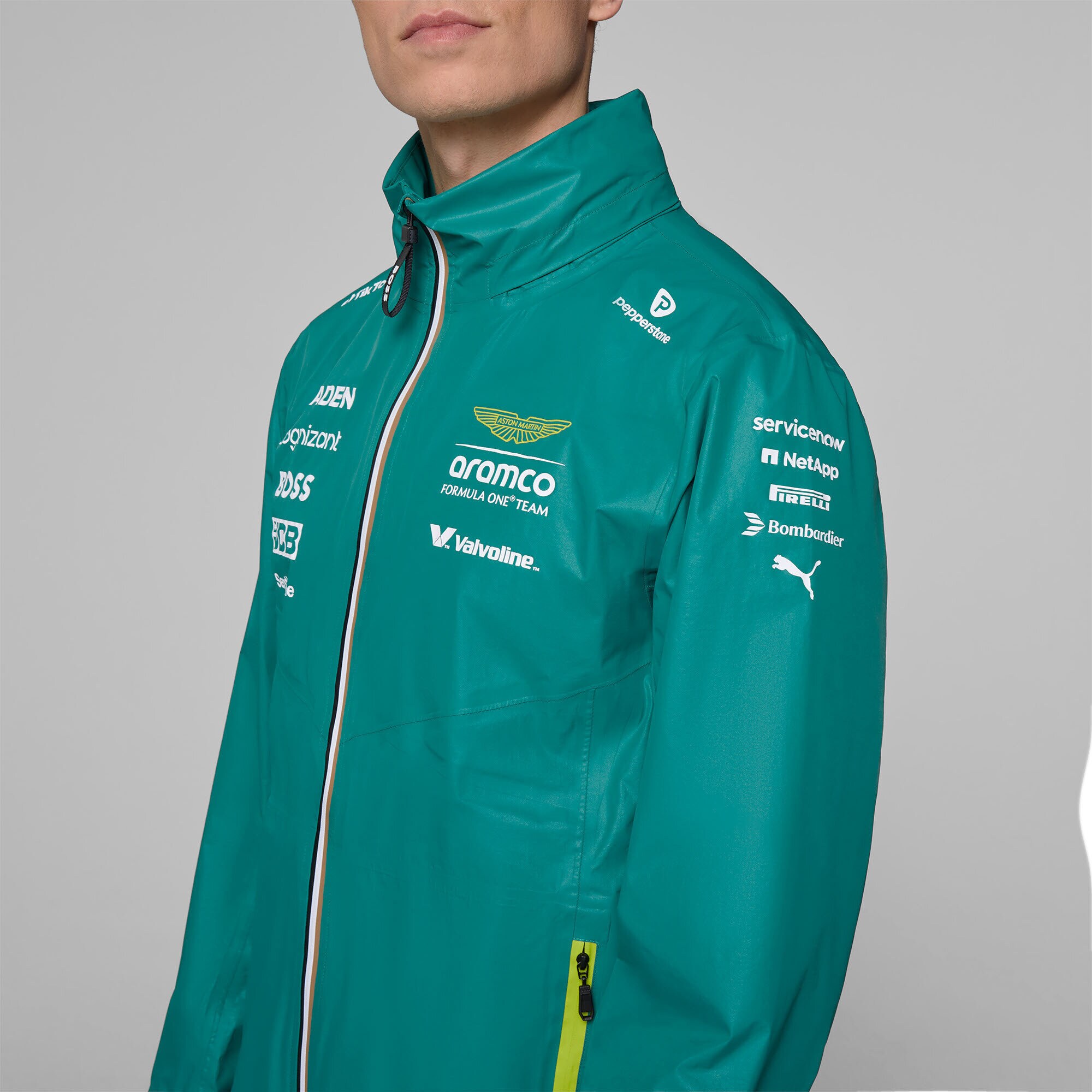 Aston Martin Aramco Cognizant F1 2025 Team Rain Jacket