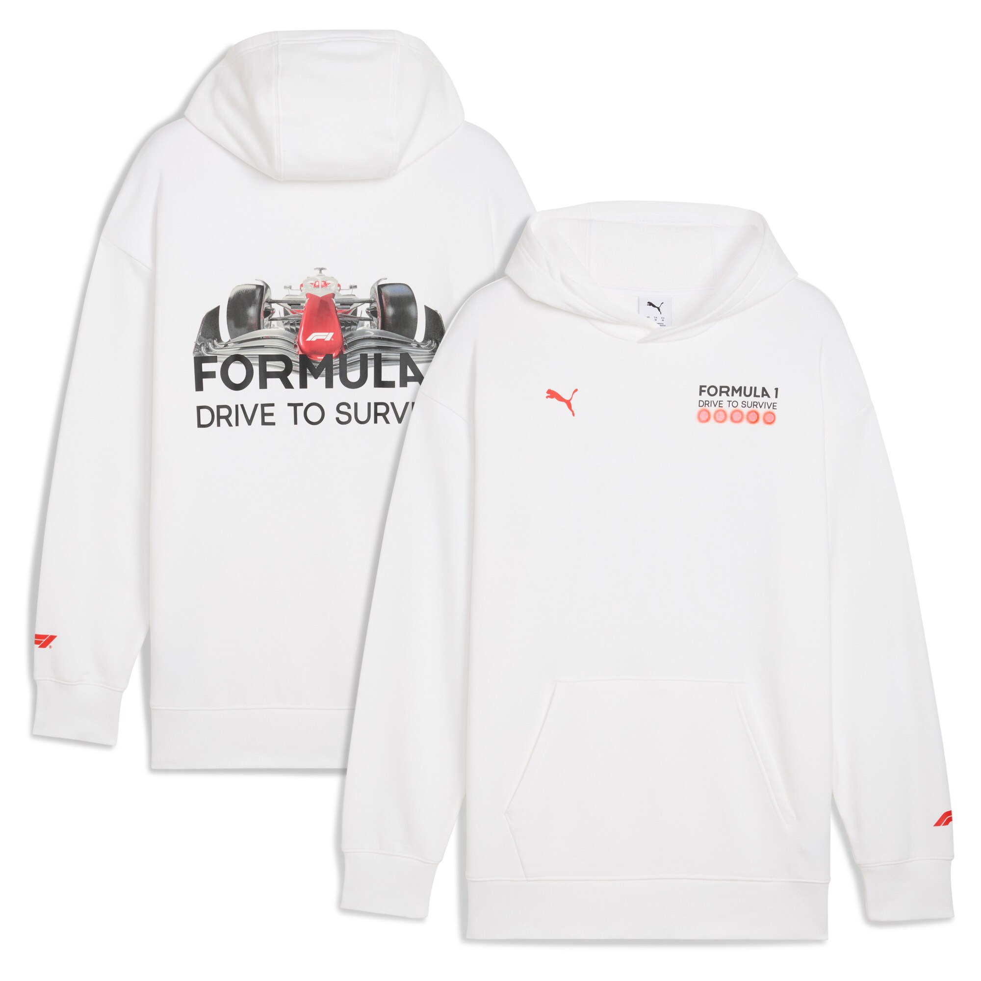 Formula 1 Drive to Survive Graphic Race Hoodie - White