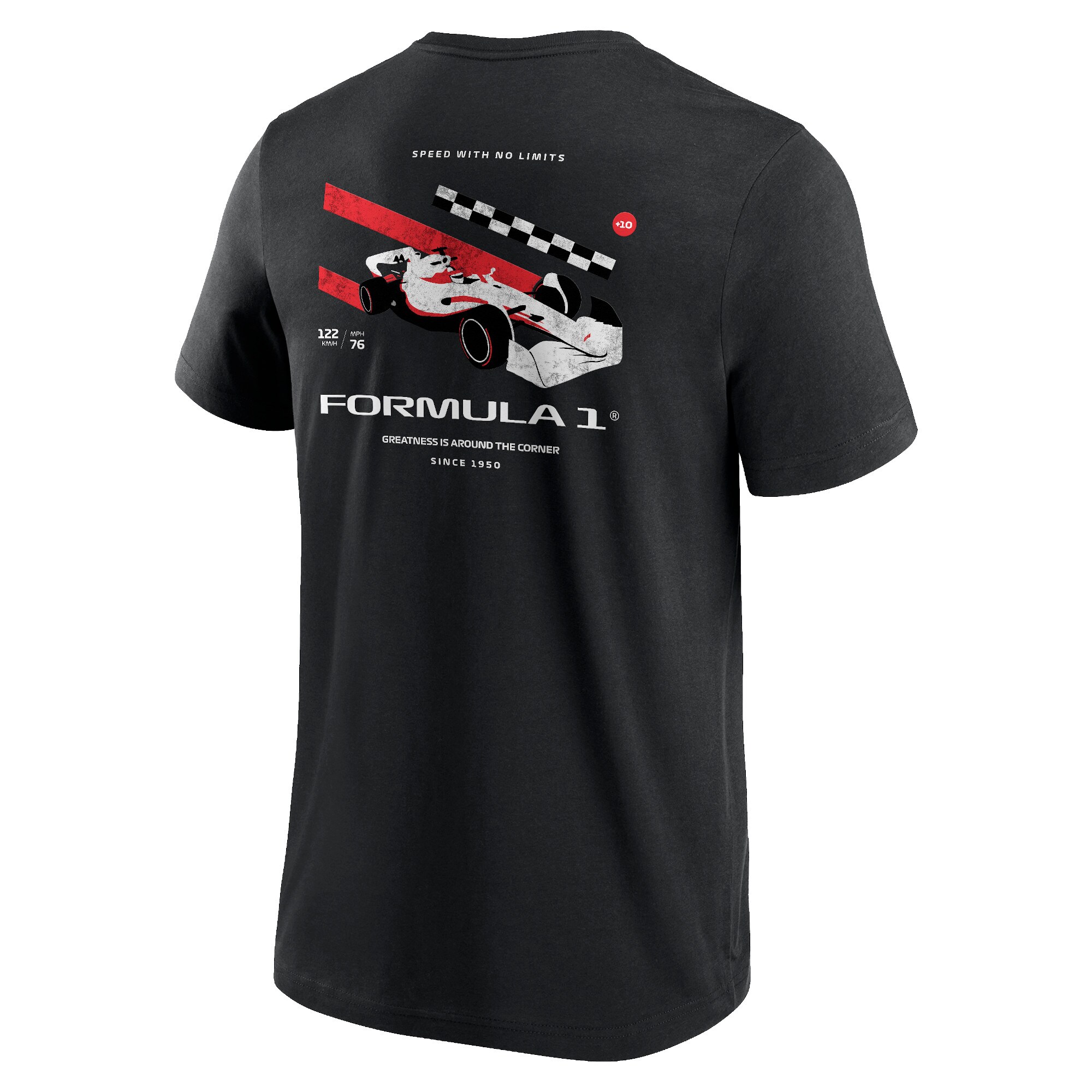 Formula 1 Distressed Car Graphic T-Shirt