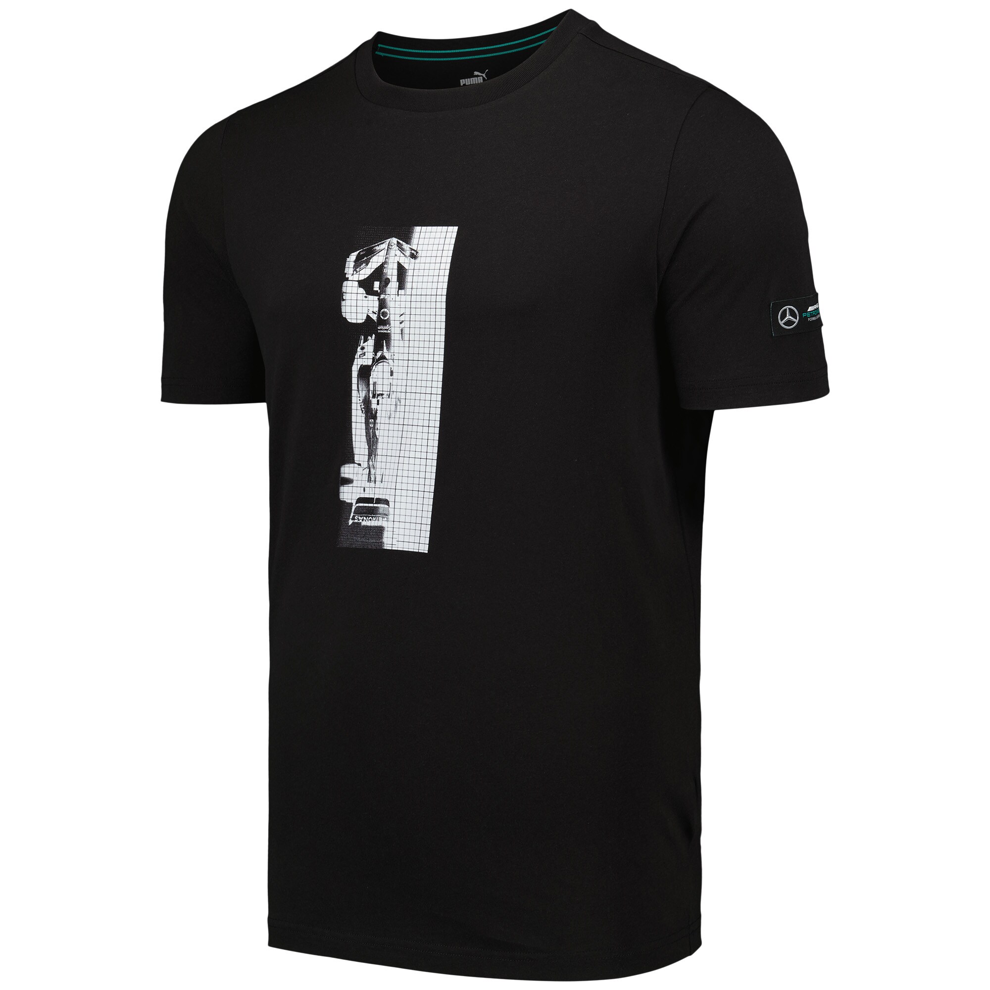 Mercedes AMG Petronas Car Graphic T-Shirt by Puma - Black