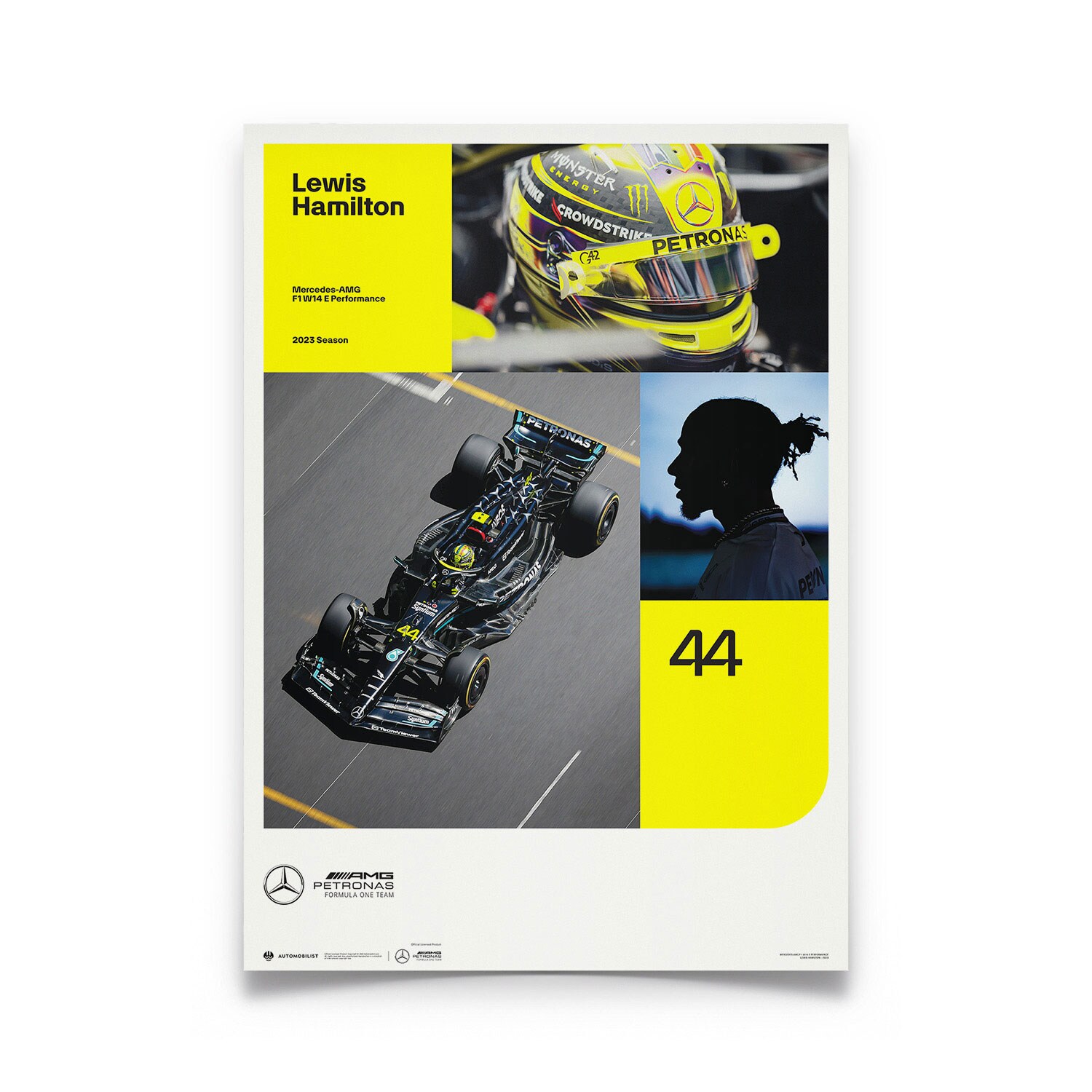 Mercedes AMG Petronas F1 Team - Lewis Hamilton - 2023 Limited Edition Poster