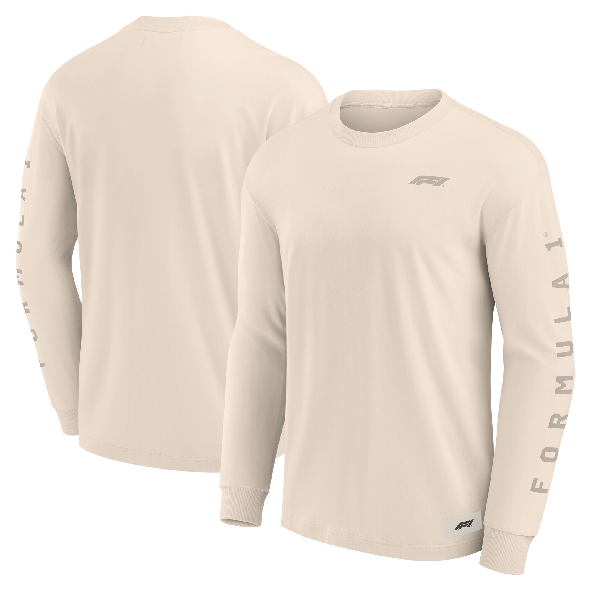 Formula 1 Elevated Supersoft Jersey Long Sleeve T-Shirt - Whitecap Grey - Unisex