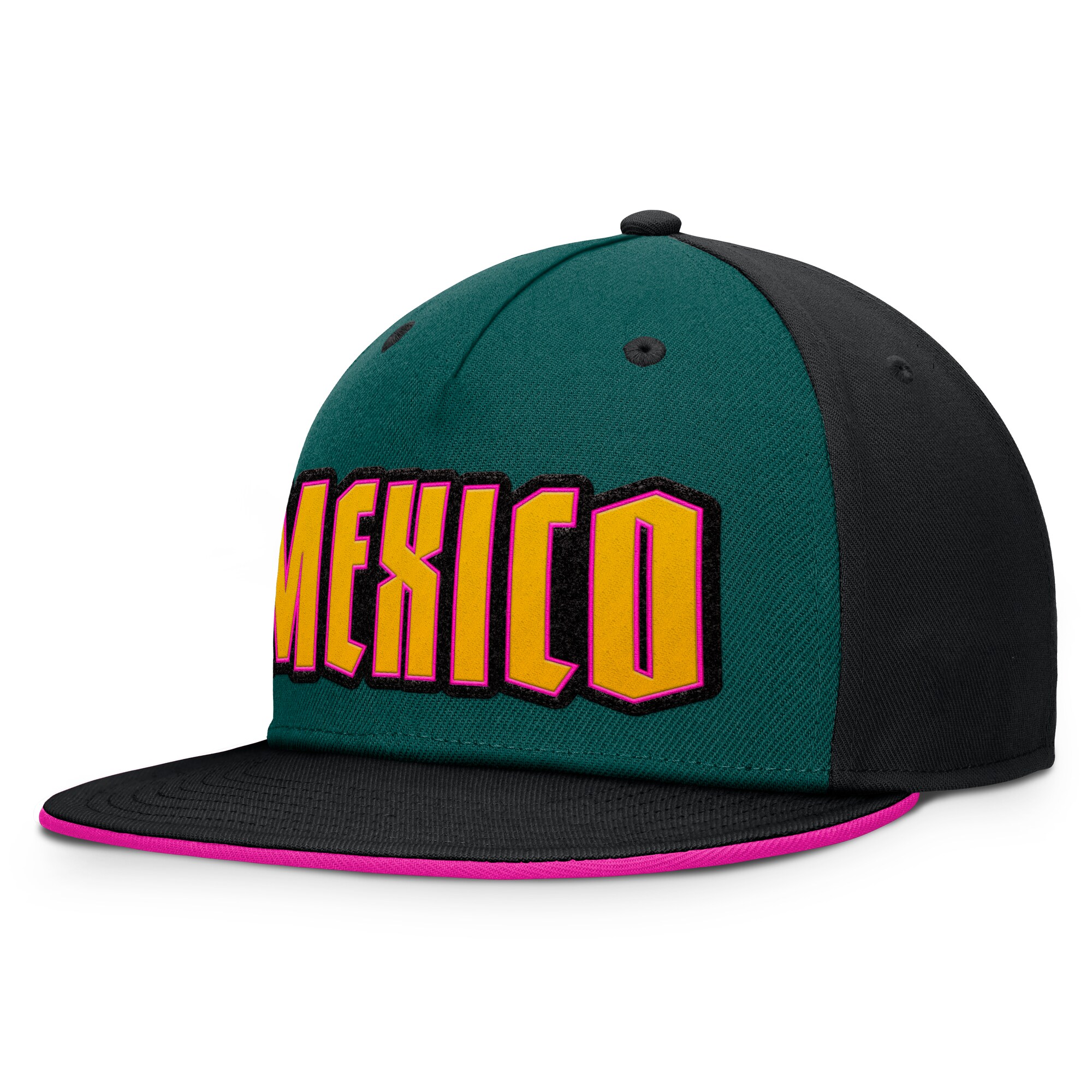 Formula 1 Mexico Hip Check Structured Flatbrim Snapback - Unisex