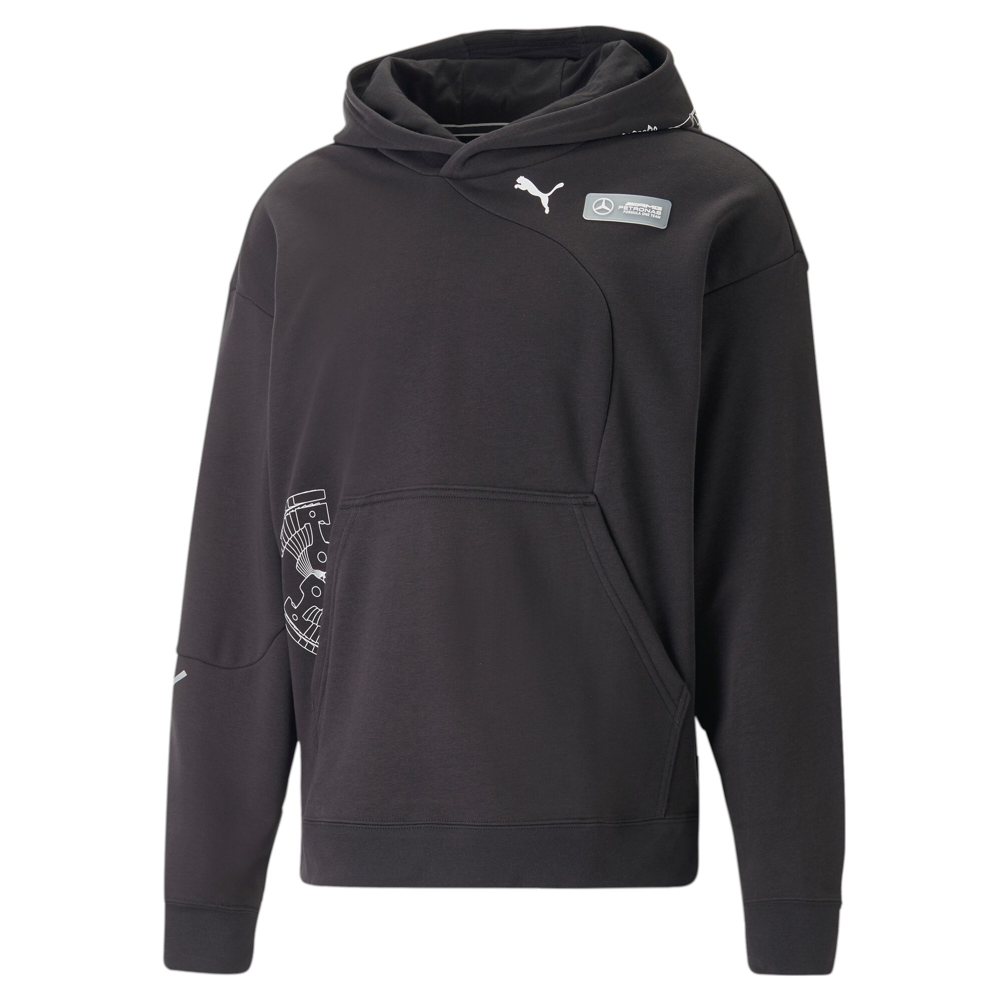 Mercedes AMG Petronas F1 Statement Hoodie by Puma - Black