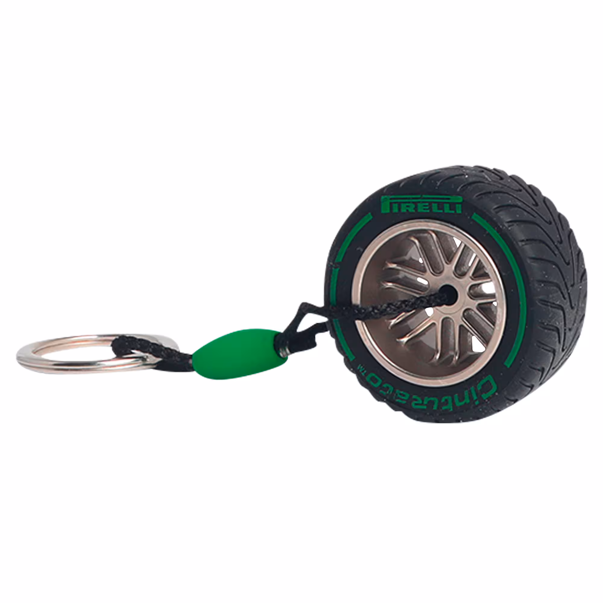 Pirelli Intermediate Tyre Keyring - Green