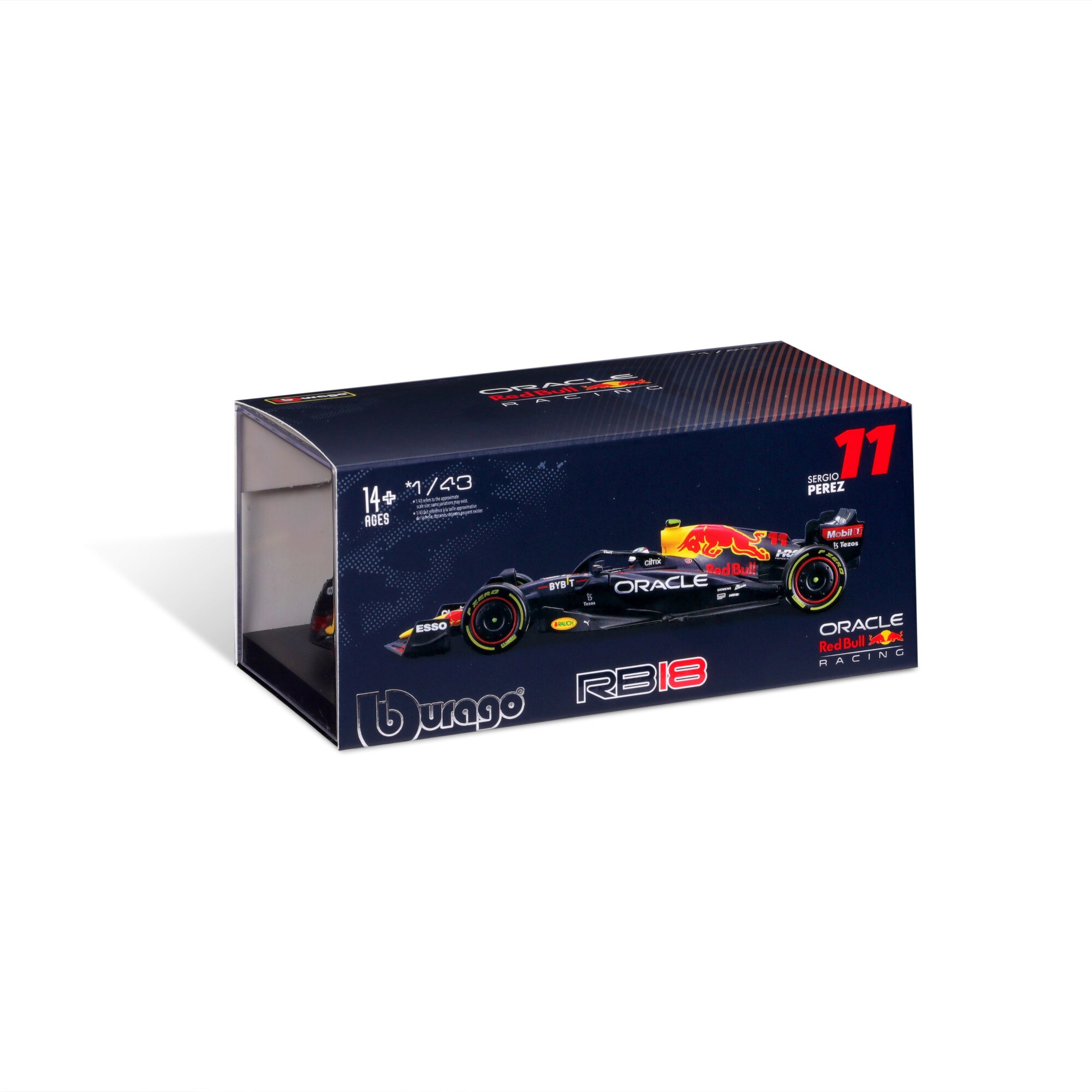 Oracle Red Bull Racing 2022 RB18 No11. Sergio Perez 1:43 Model with Figure
