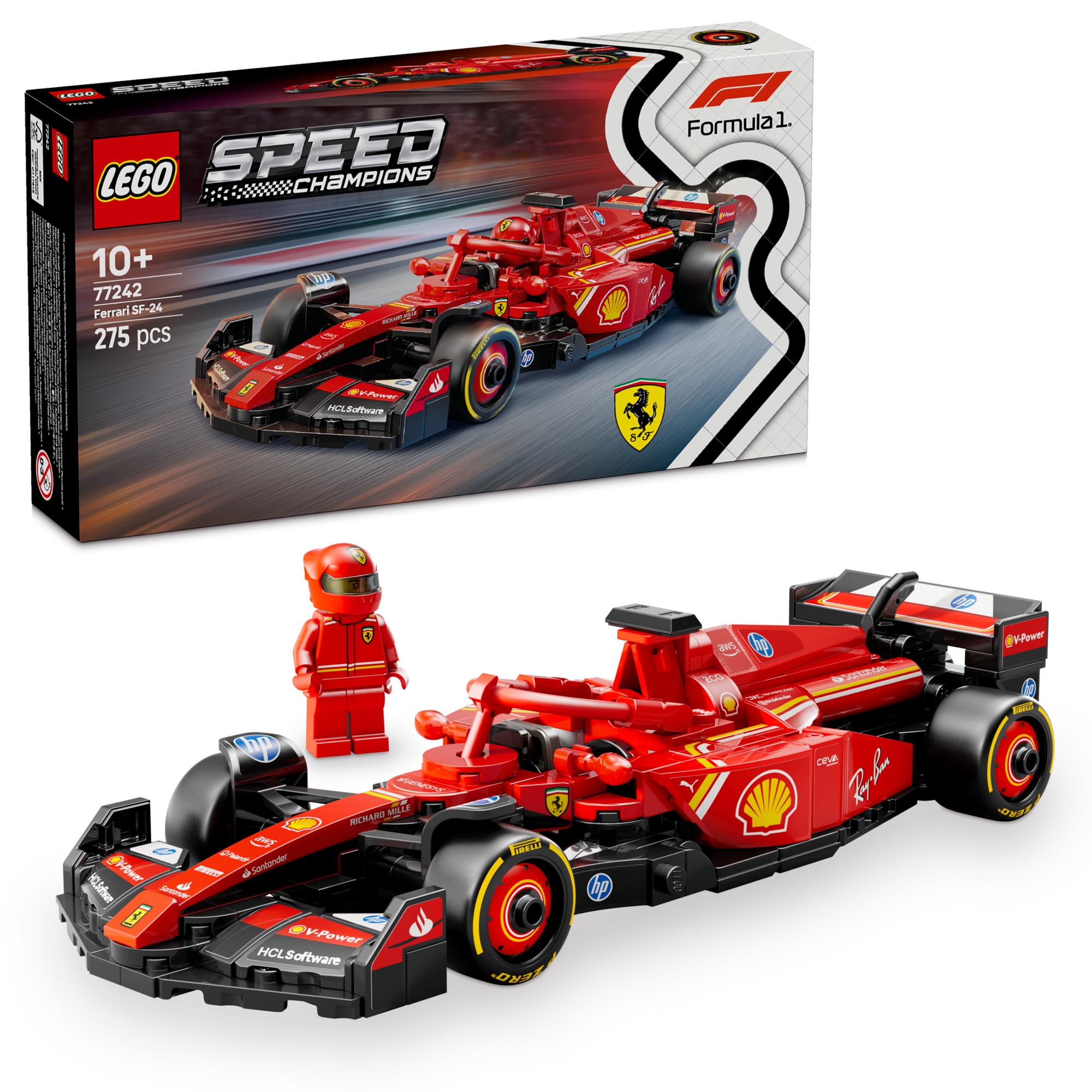 Ferrari SF-24 F1® LEGO® Race Car