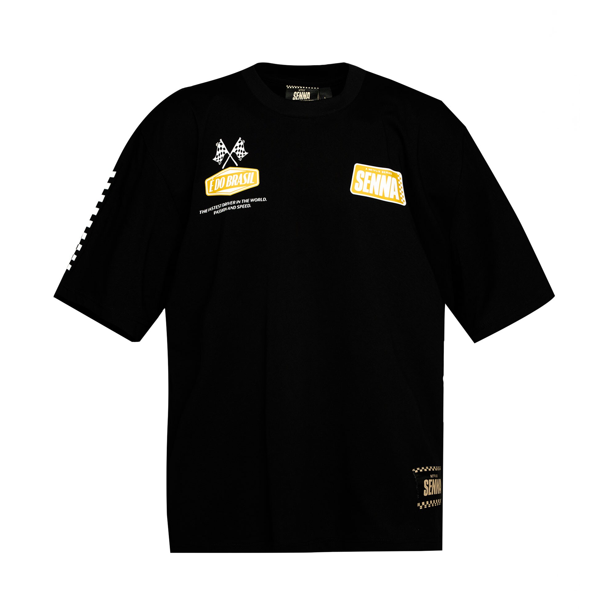 Ayrton Senna x Netflix Oversized T-Shirt - Black