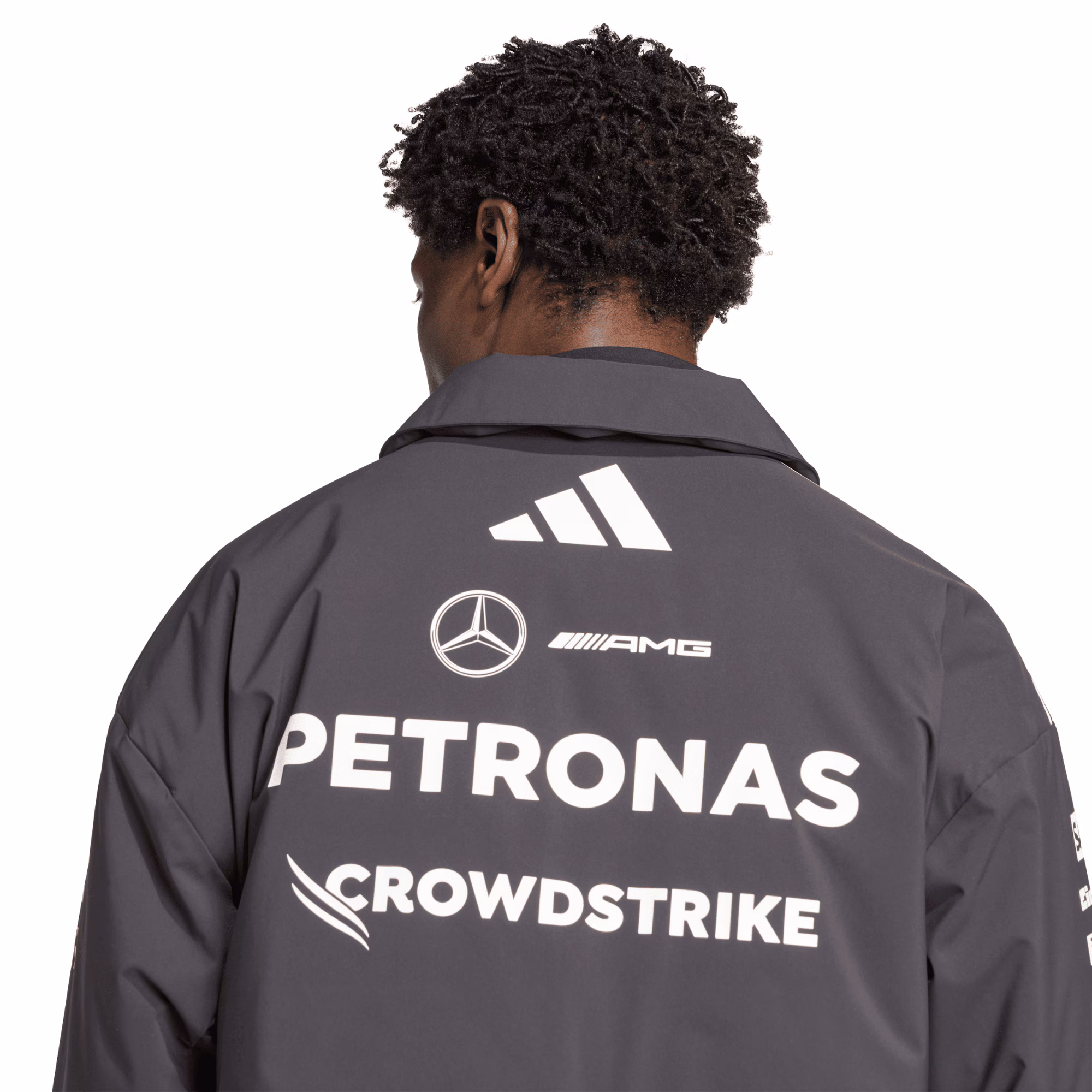 Mercedes AMG Petronas adidas F1 2025 Team Jacket - Black