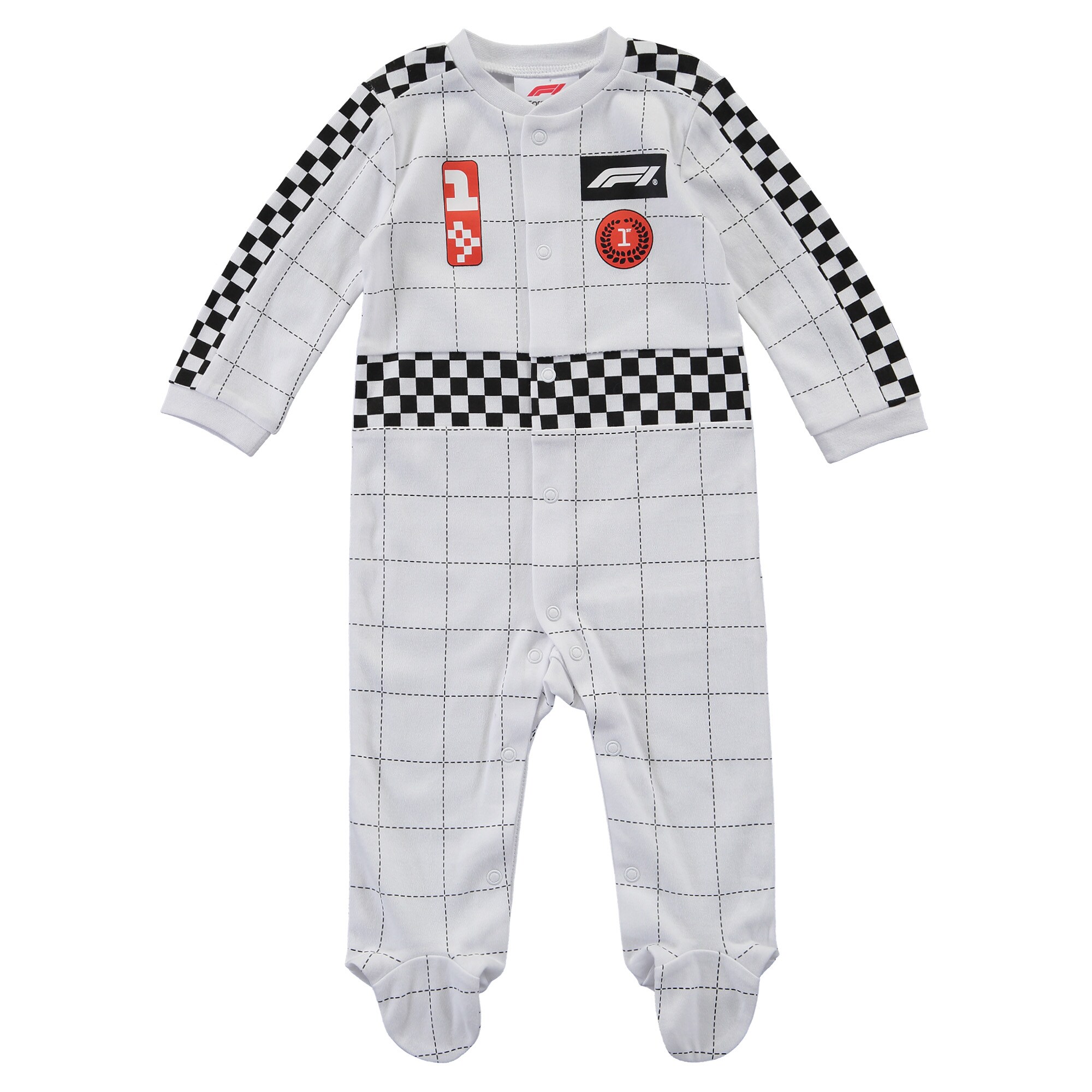 Formula 1 Boilersuit - White- Baby