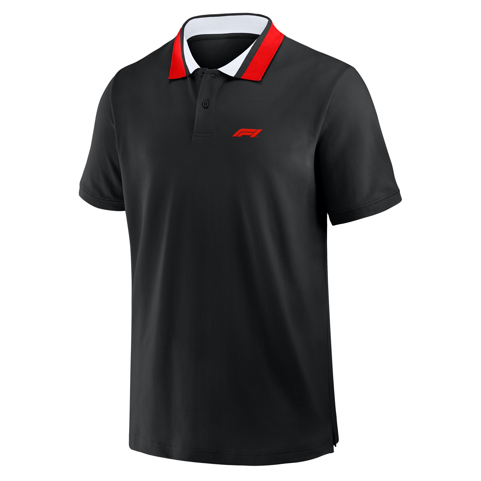 Formula 1 Essentials Tipped Pique Polo - Fiery Red