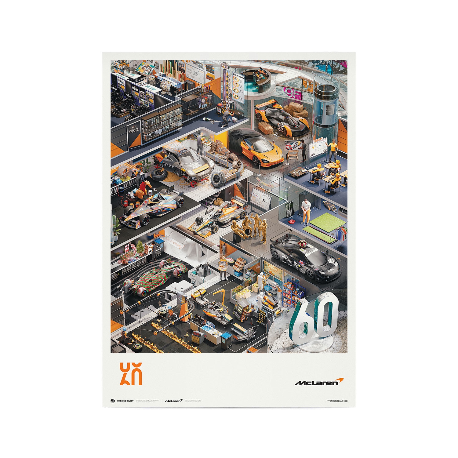 McLaren Racing - Season's Greetings 60th Anniversary Poster