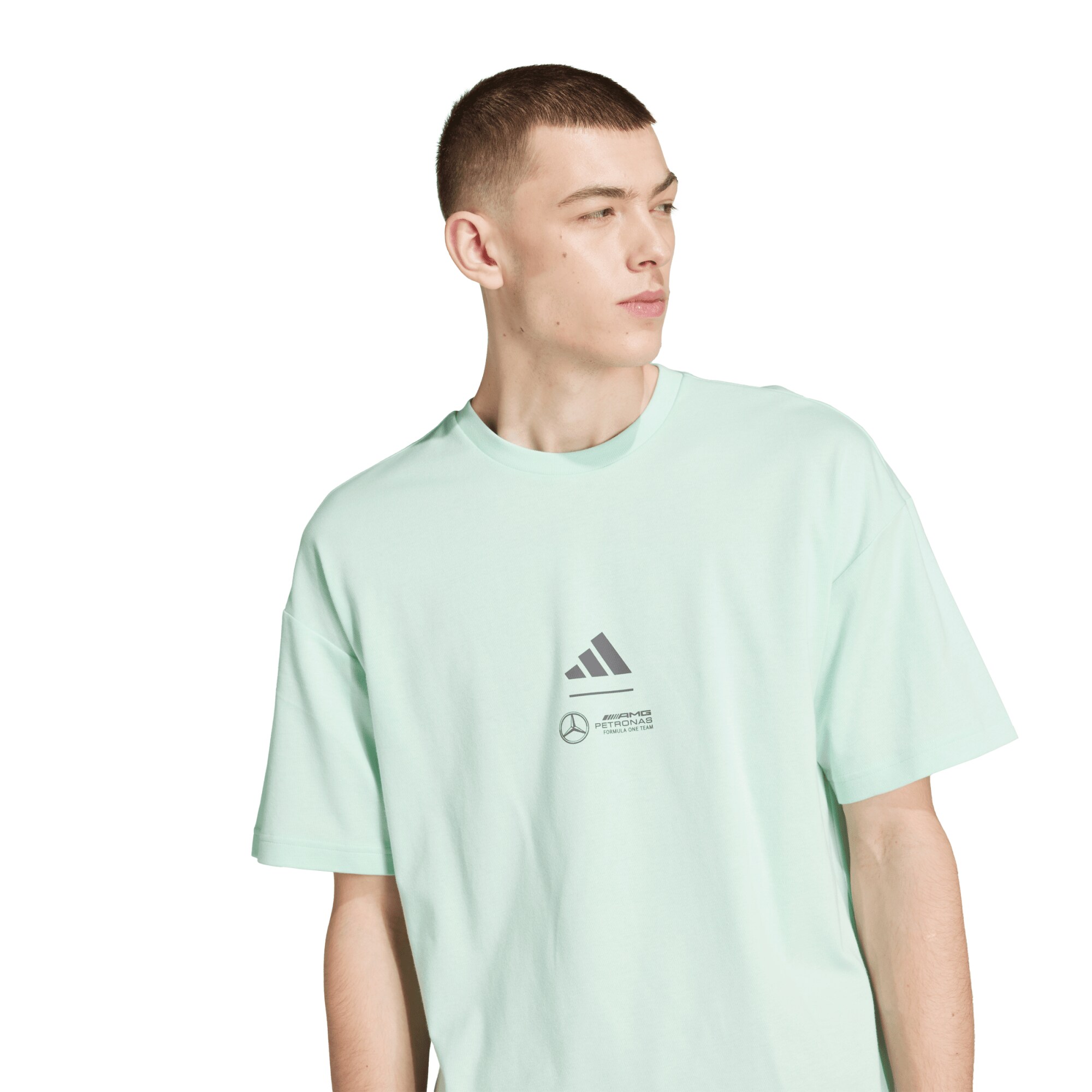 Mercedes AMG Petronas adidas F1 Premium Woven T-Shirt - Green