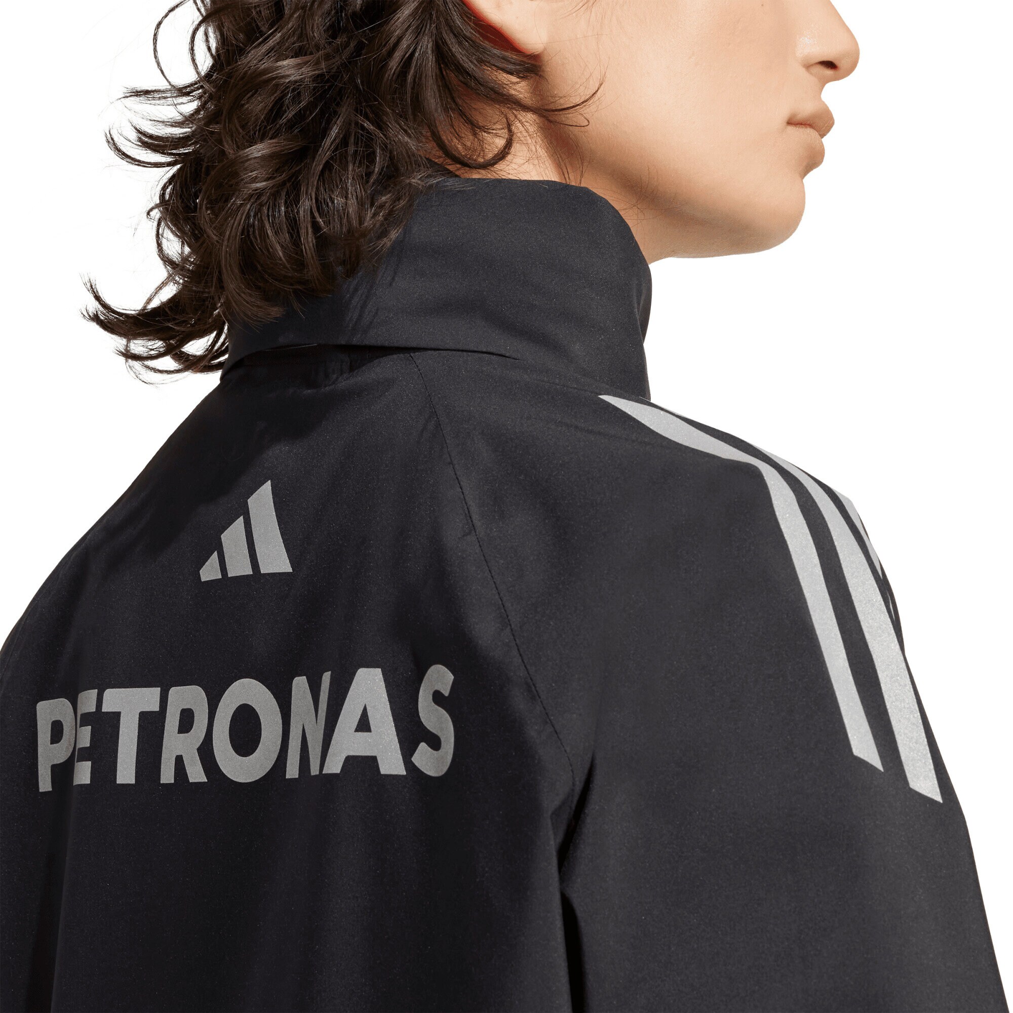 Mercedes AMG Petronas adidas F1 Team Mechanics Rain Jacket - Black - Womens