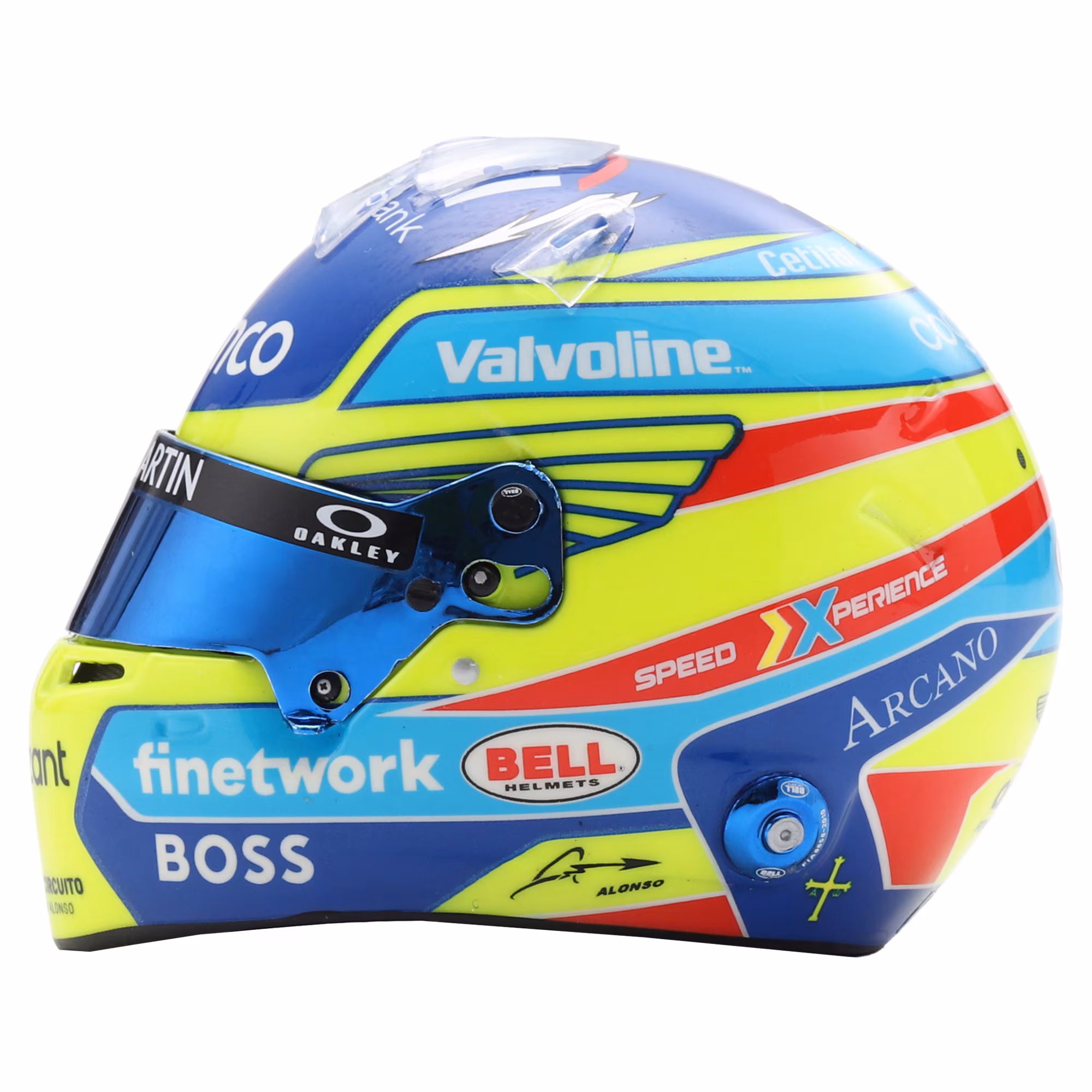 Aston Martin Aramco F1 Team Fernando Alonso 2024 1:5 Spark Model Helmet