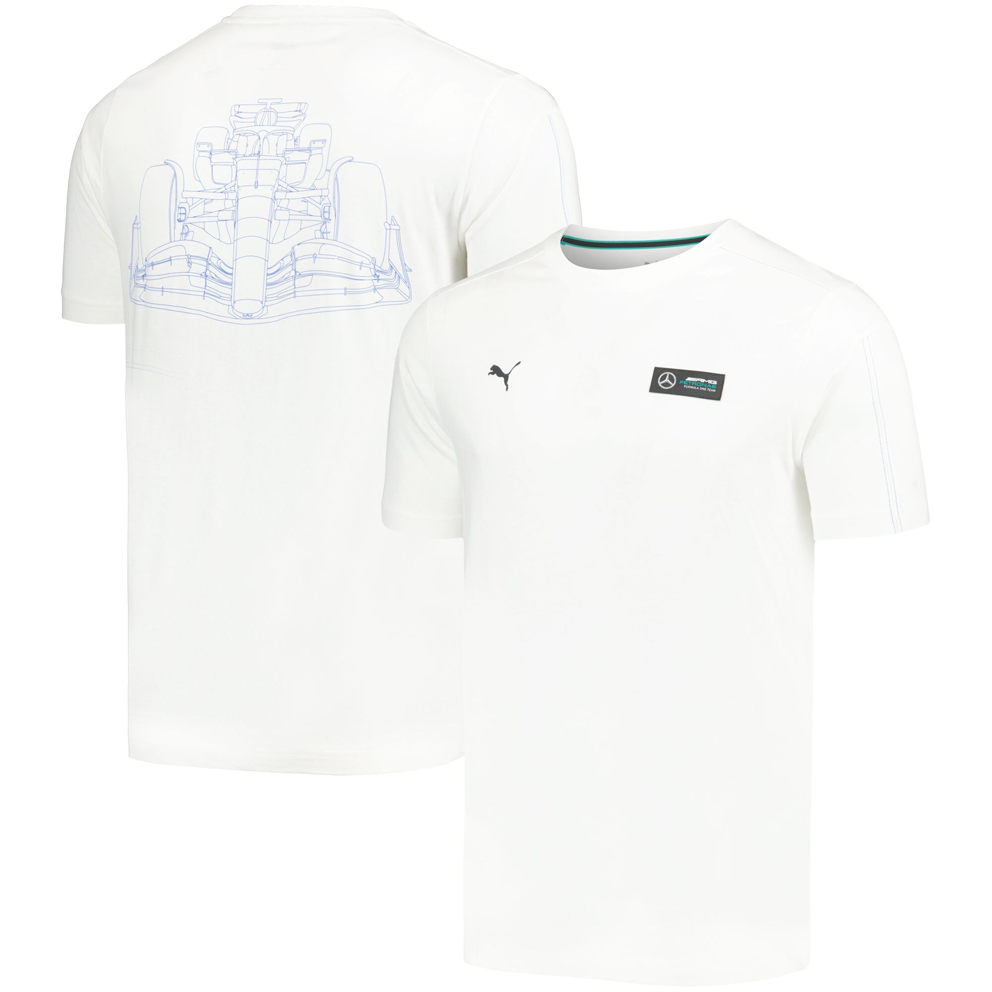 Mercedes AMG Petronas MT7 T-Shirt by Puma - White