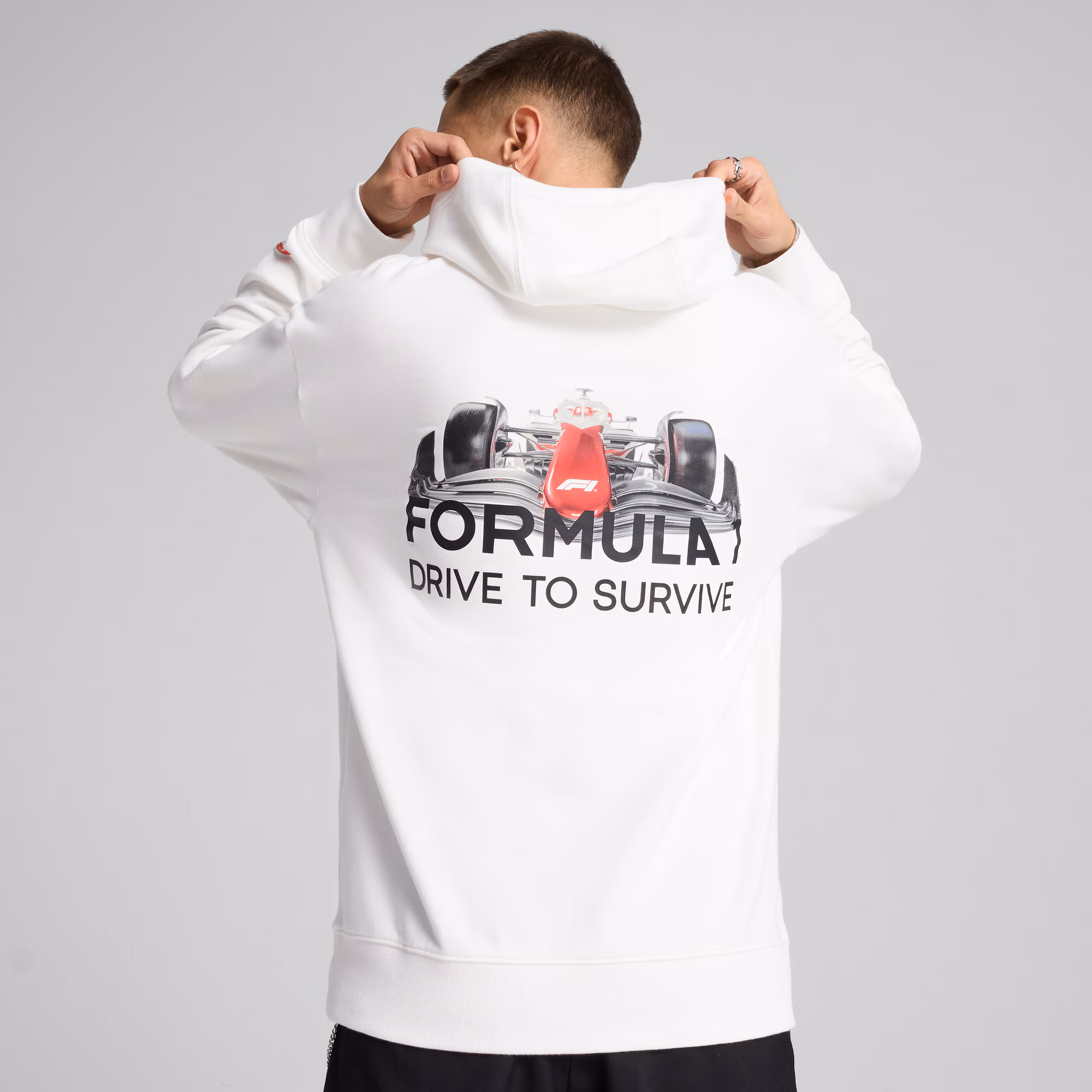 Formula 1 Drive to Survive Graphic Race Hoodie - White