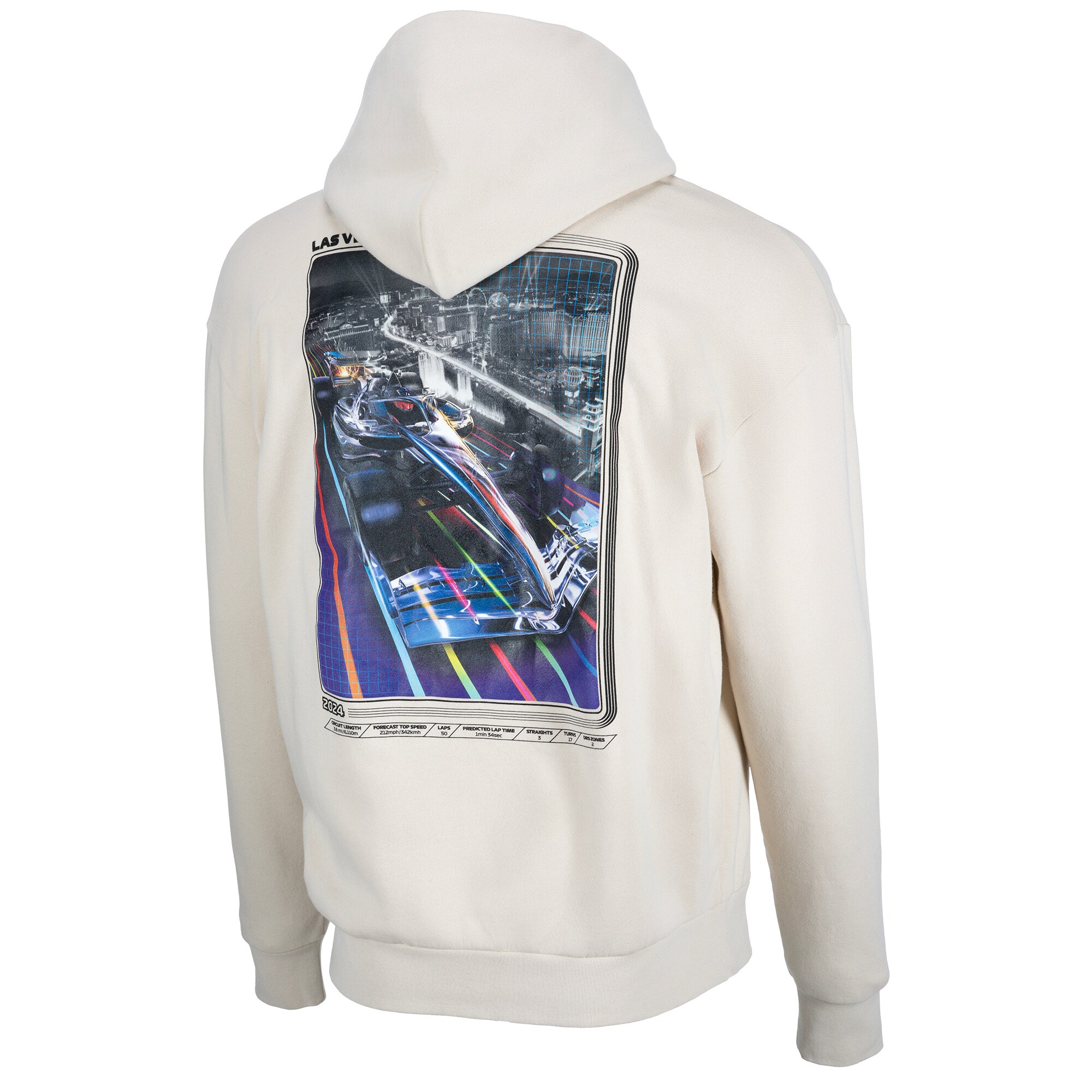Unisex Cream 2024 Las Vegas Grand Prix Classic Pullover Hoodie
