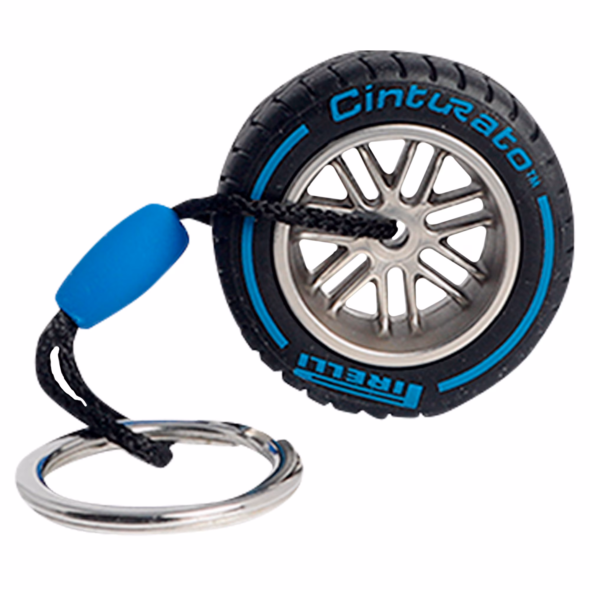 Pirelli Wet Tyre Keyring - Blue