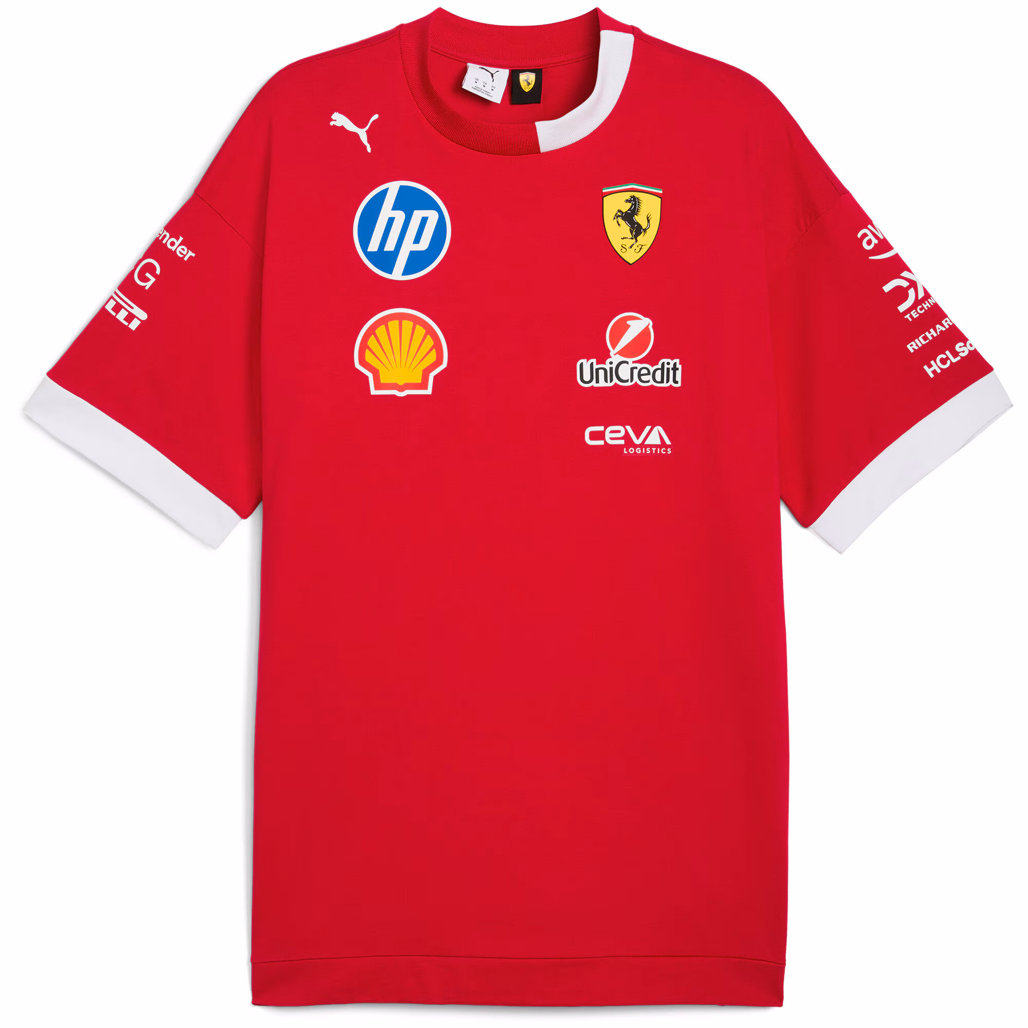 Scuderia Ferrari 2025 Drivers Oversized T-Shirt - Red