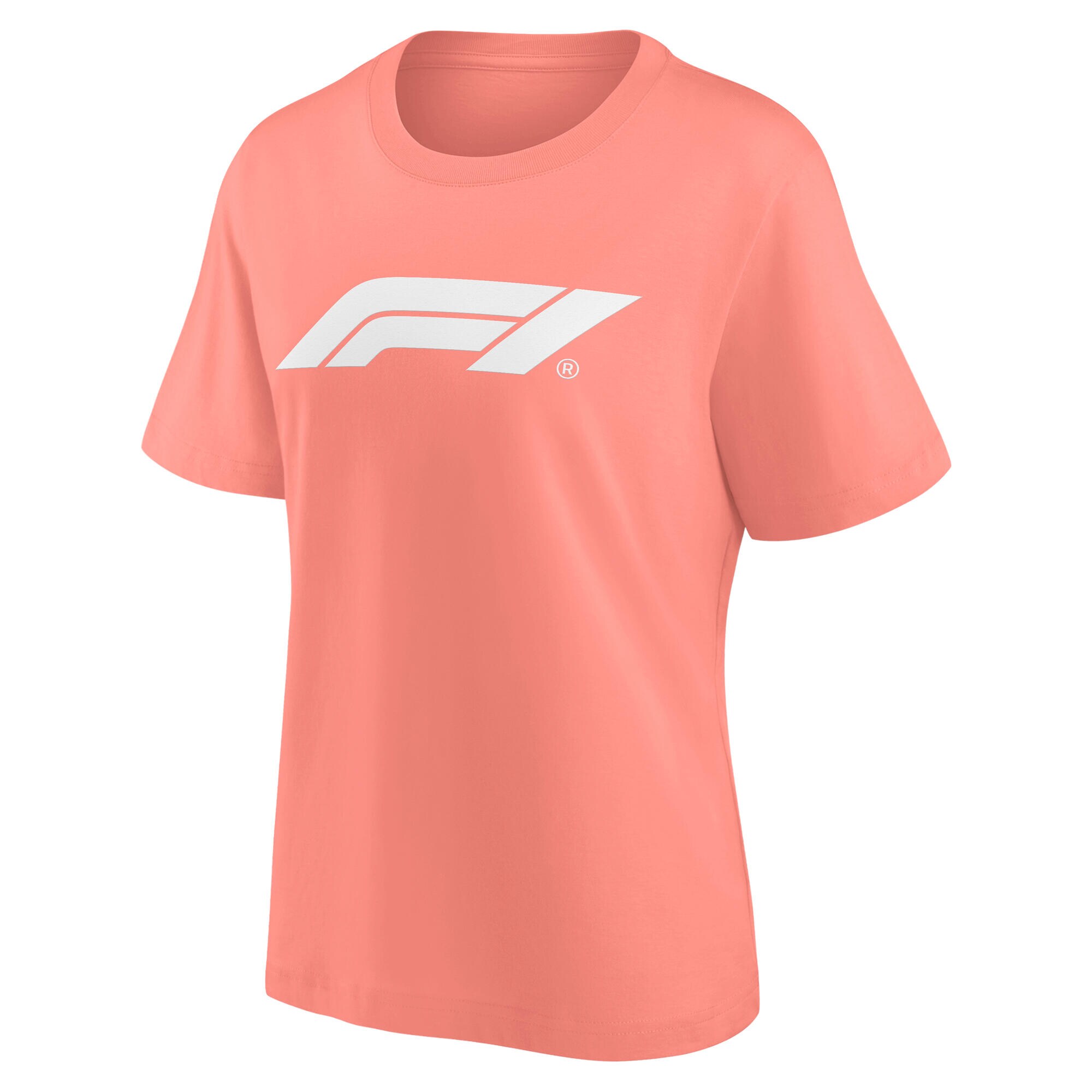 Formula 1 Mono Logo Graphic Oversized T-Shirt - Coral Haze - Womens