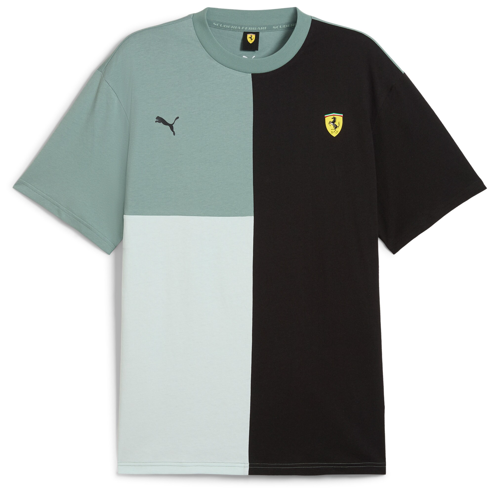 Scuderia Ferrari Race Lifestyle Colour Block T-Shirt by Puma