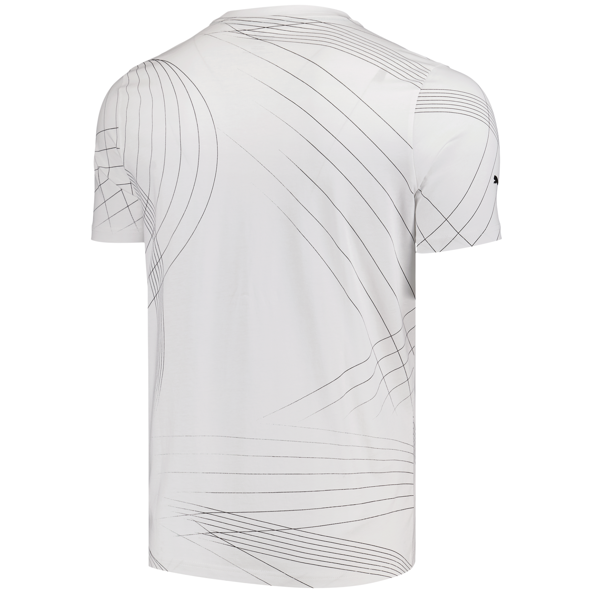 Mercedes AMG Petronas F1 All Over Print Logo T-Shirt by Puma - White