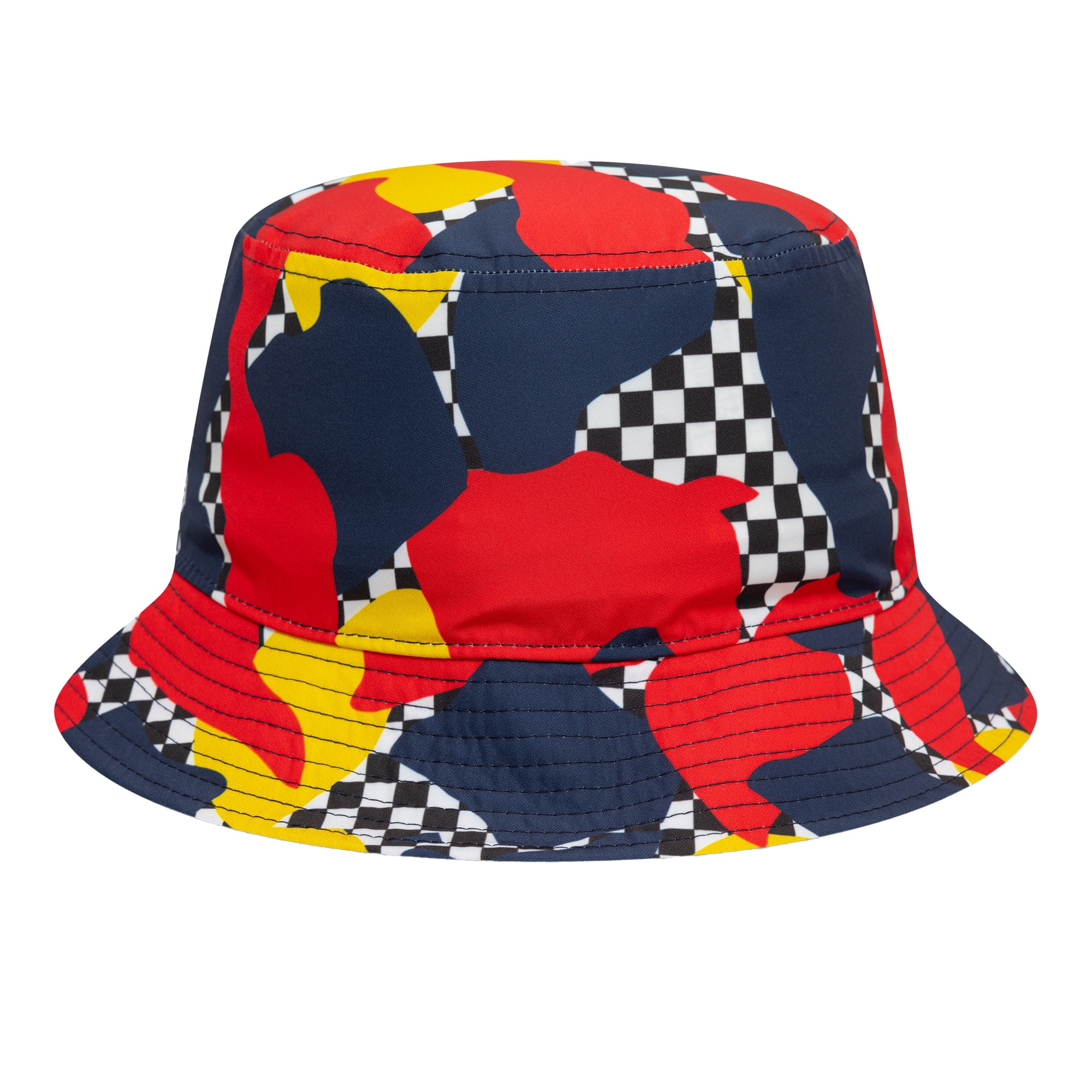 Red Bull Racing New Era Abstract Tapered Bucket Hat - Navy