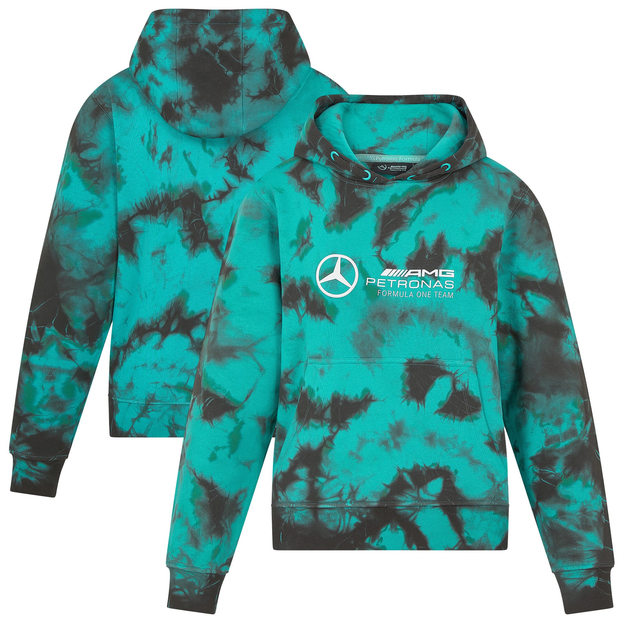 Mercedes AMG Petronas F1 Tie Dye Hoodie - Womens