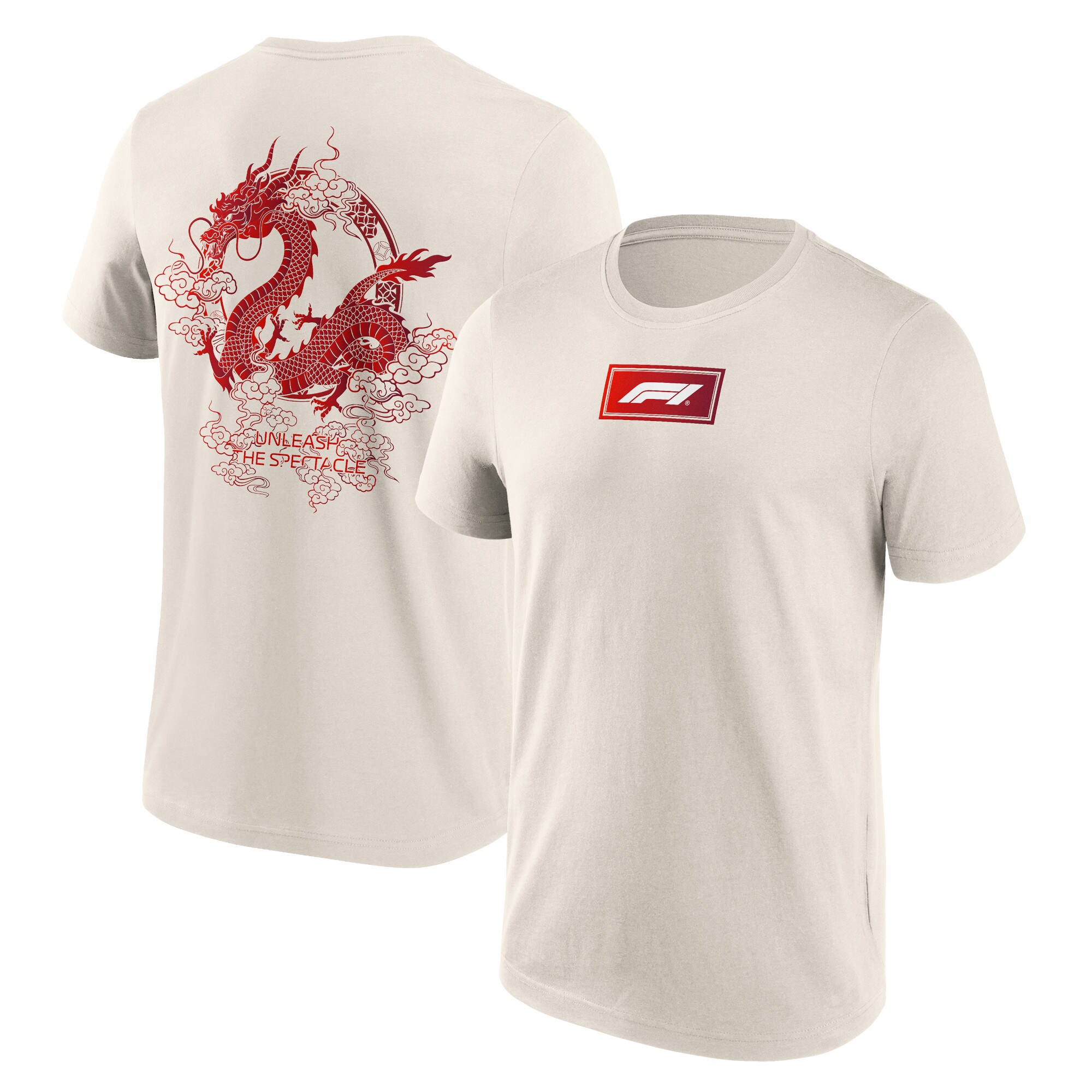 Formula 1 Unleash The Dragon Graphic T-Shirt - Off White - Unisex